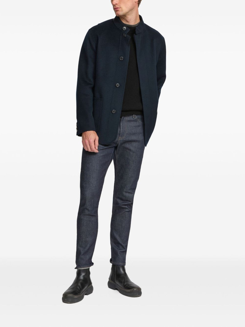 Yves Salomon wool cashmere high-neck blazer outlook
