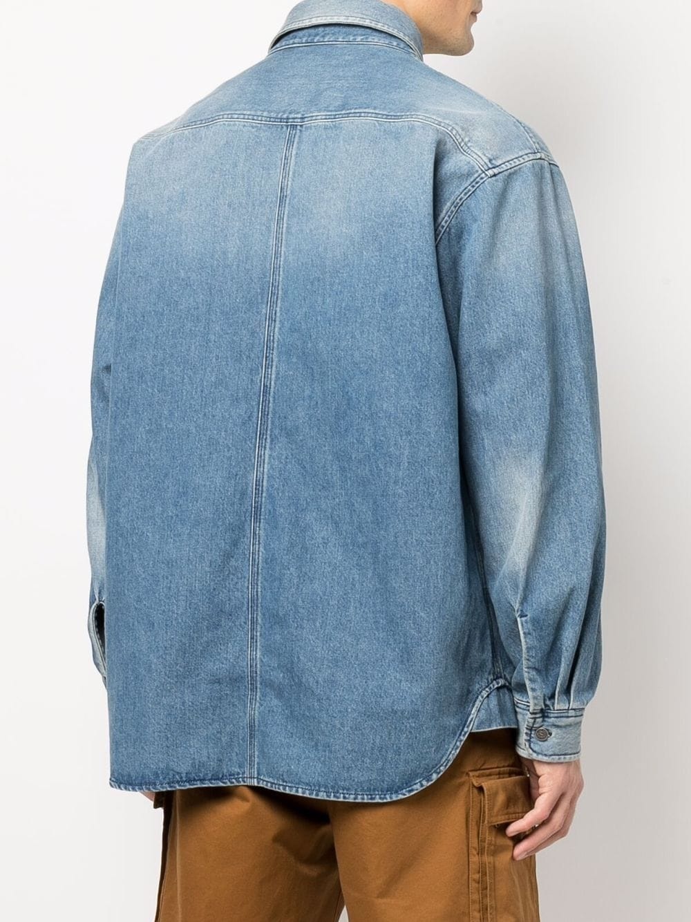 stonewashed denim shirt - 4