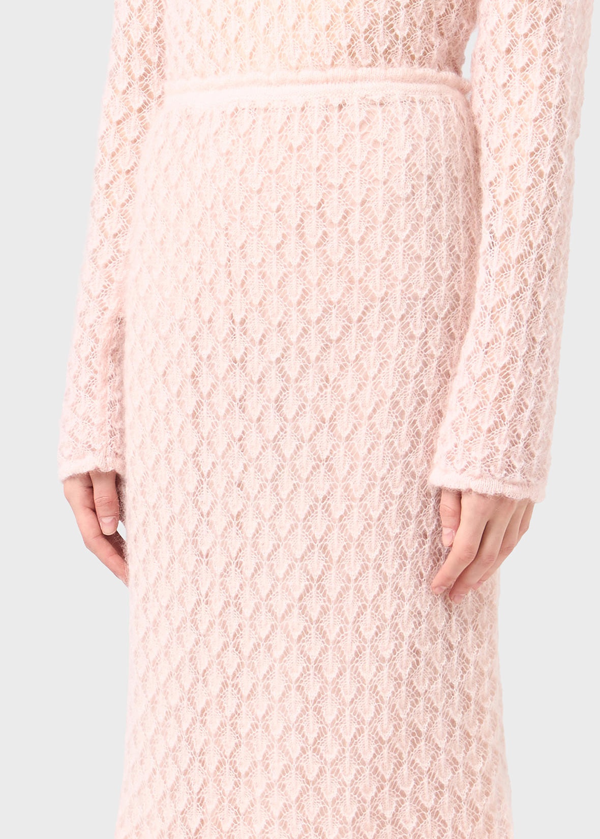 KNITTED SKIRT WITH MARABOU FEATHERS - 5