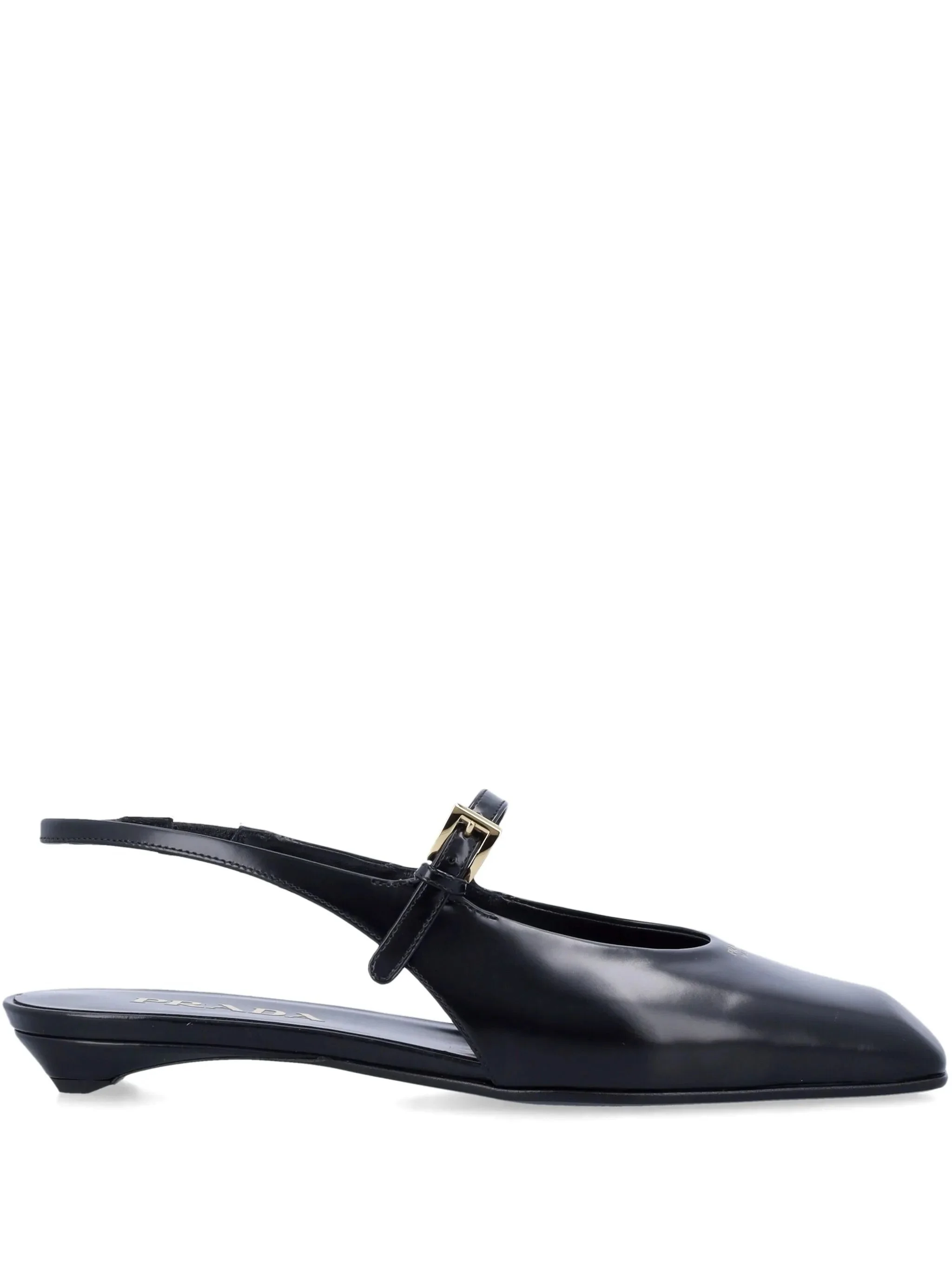 Leather Slingback Ballet Flats - 1