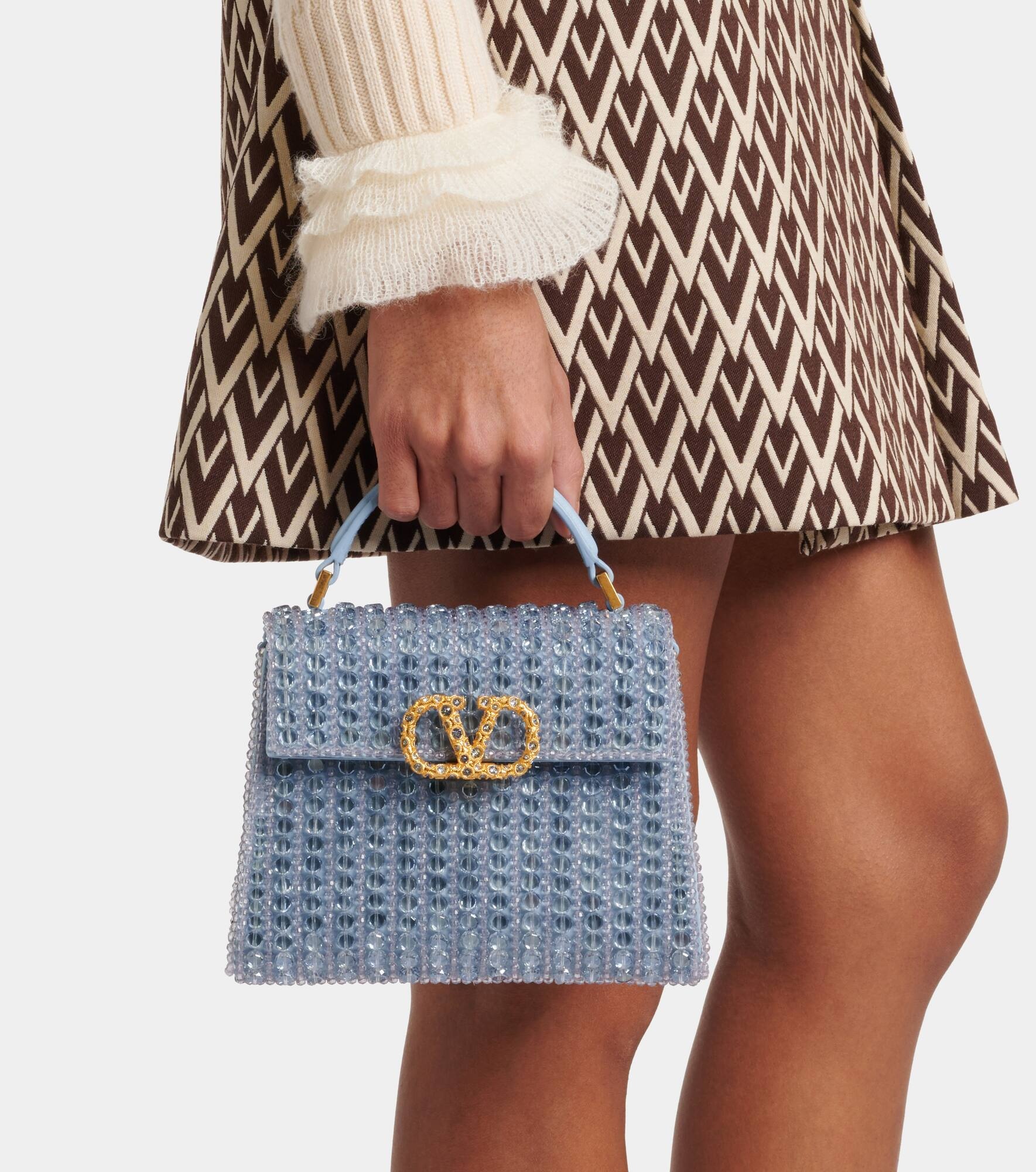 VSling Mini embellished tote bag - 7