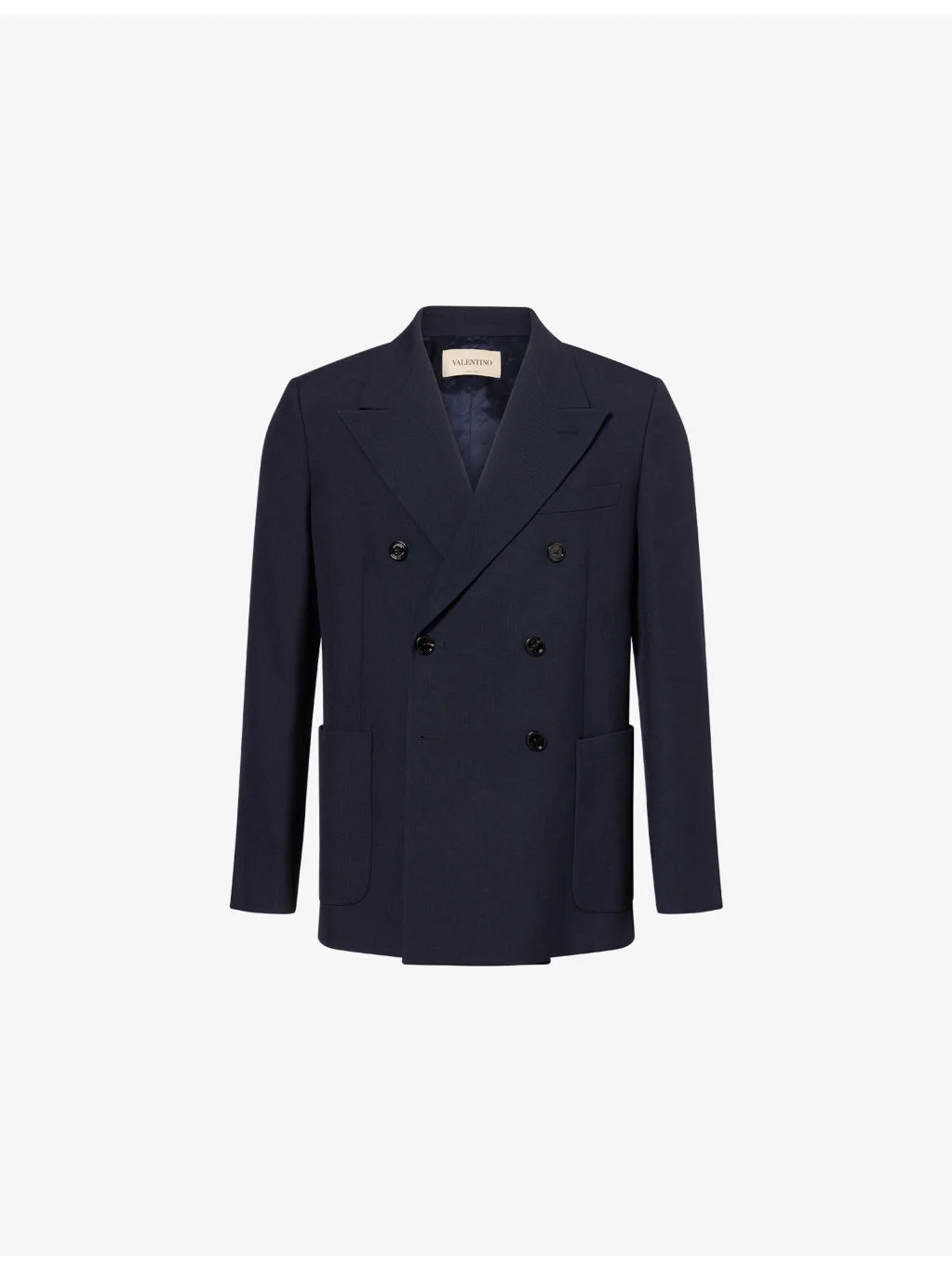 Double-Breasted Formal Wool Jacket - 1