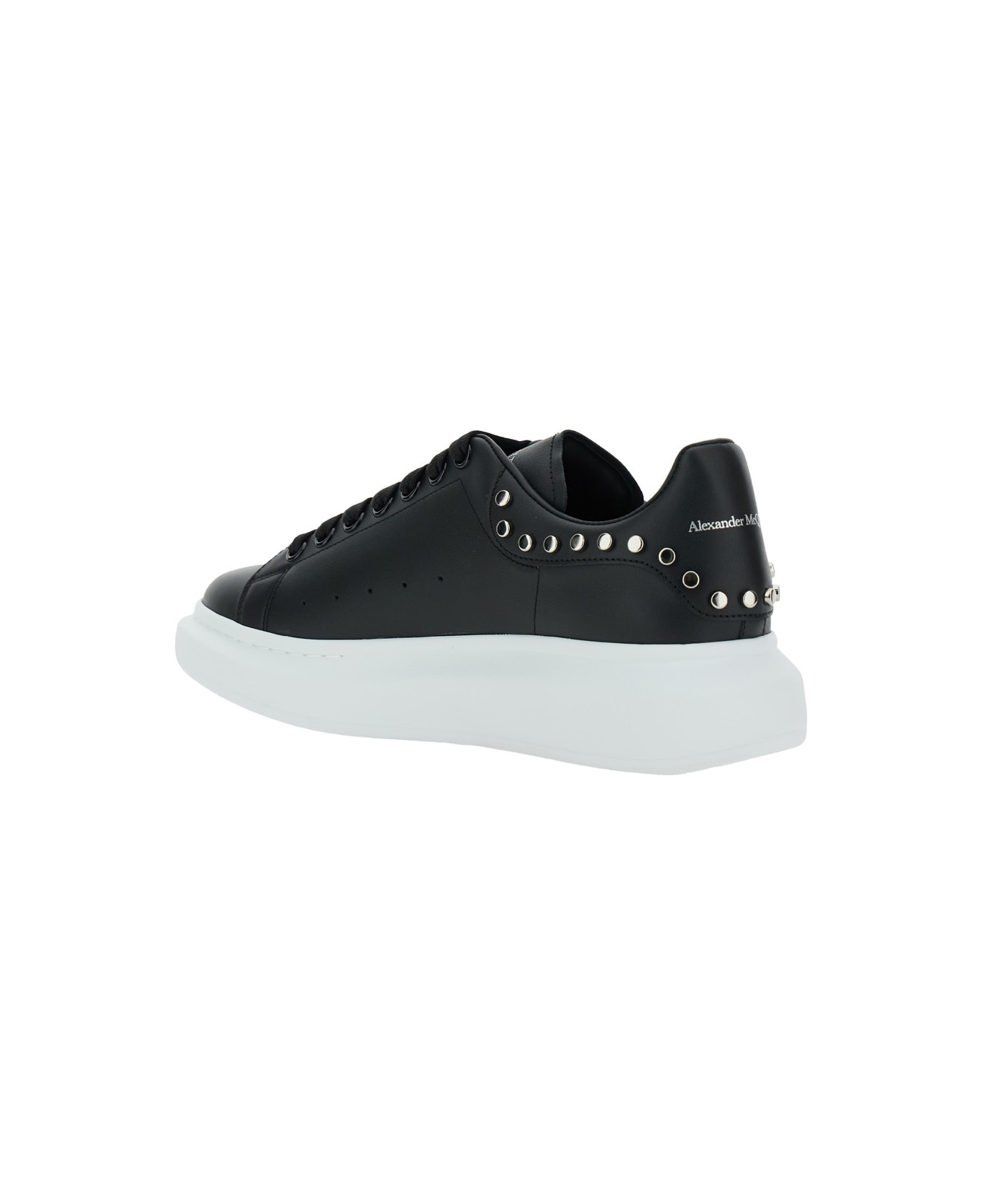 Stud Leather Sneakers - 3