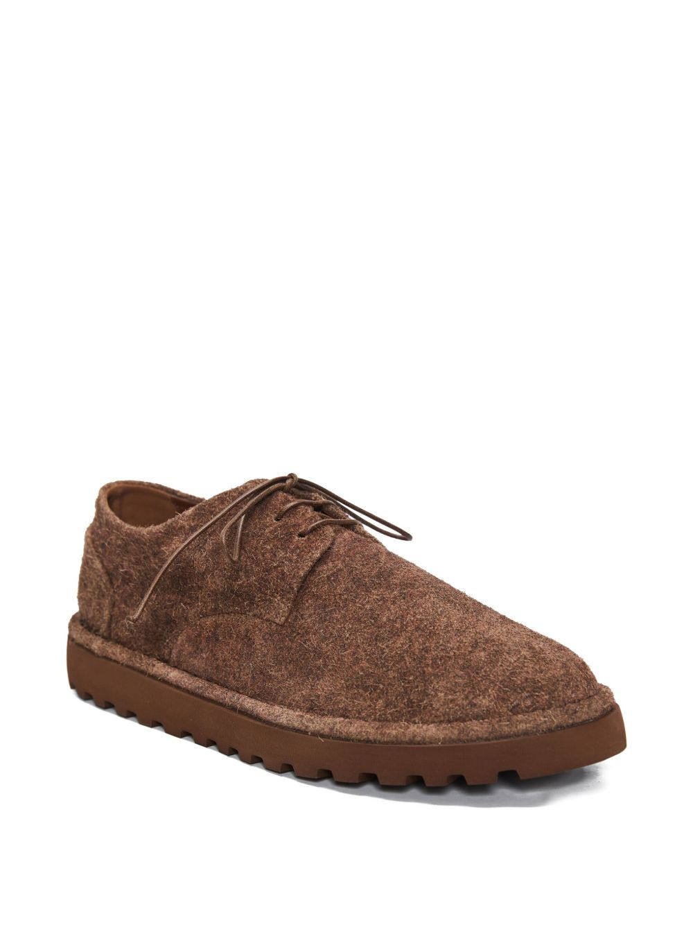 lace-up suede derby shoes - 2
