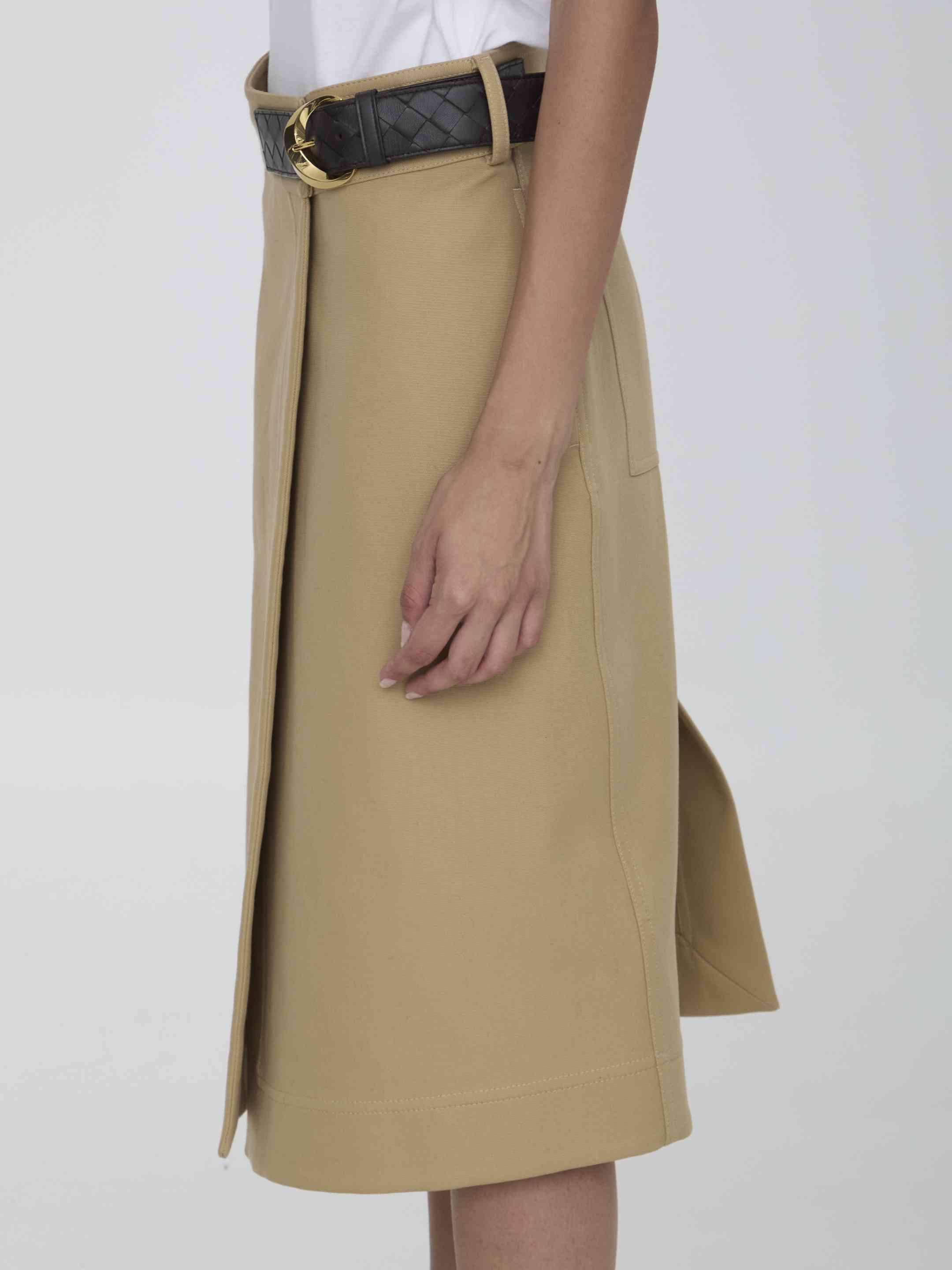 Bottega Veneta Women Wrap Midi Skirt - 3