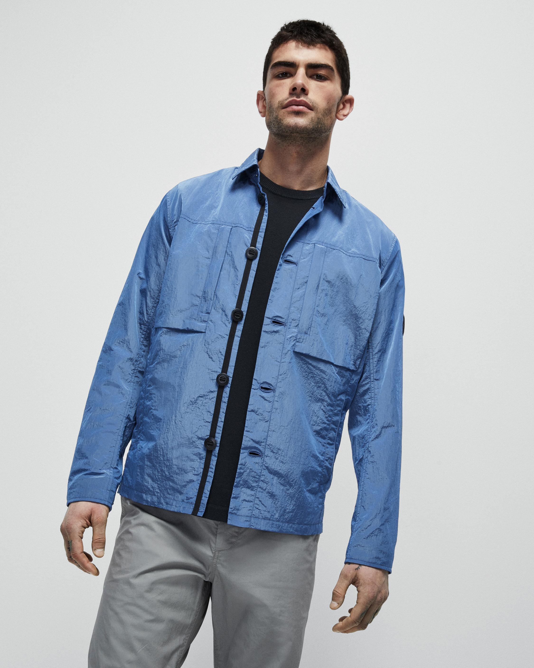 Border Nylon Shirt Jacket
Relaxed Fit Jacket - 2