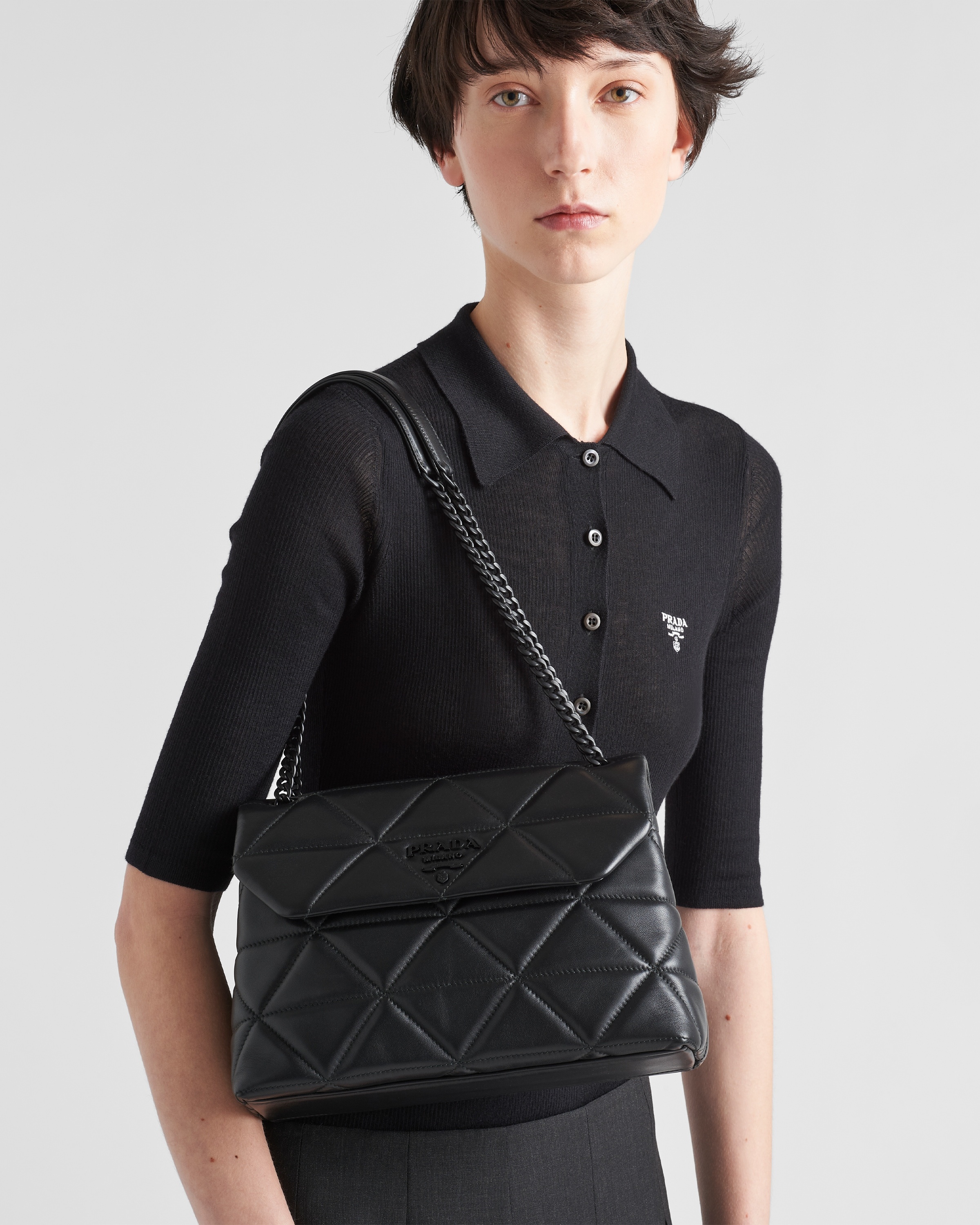 Large nappa Leather Prada Spectrum Bag - 7