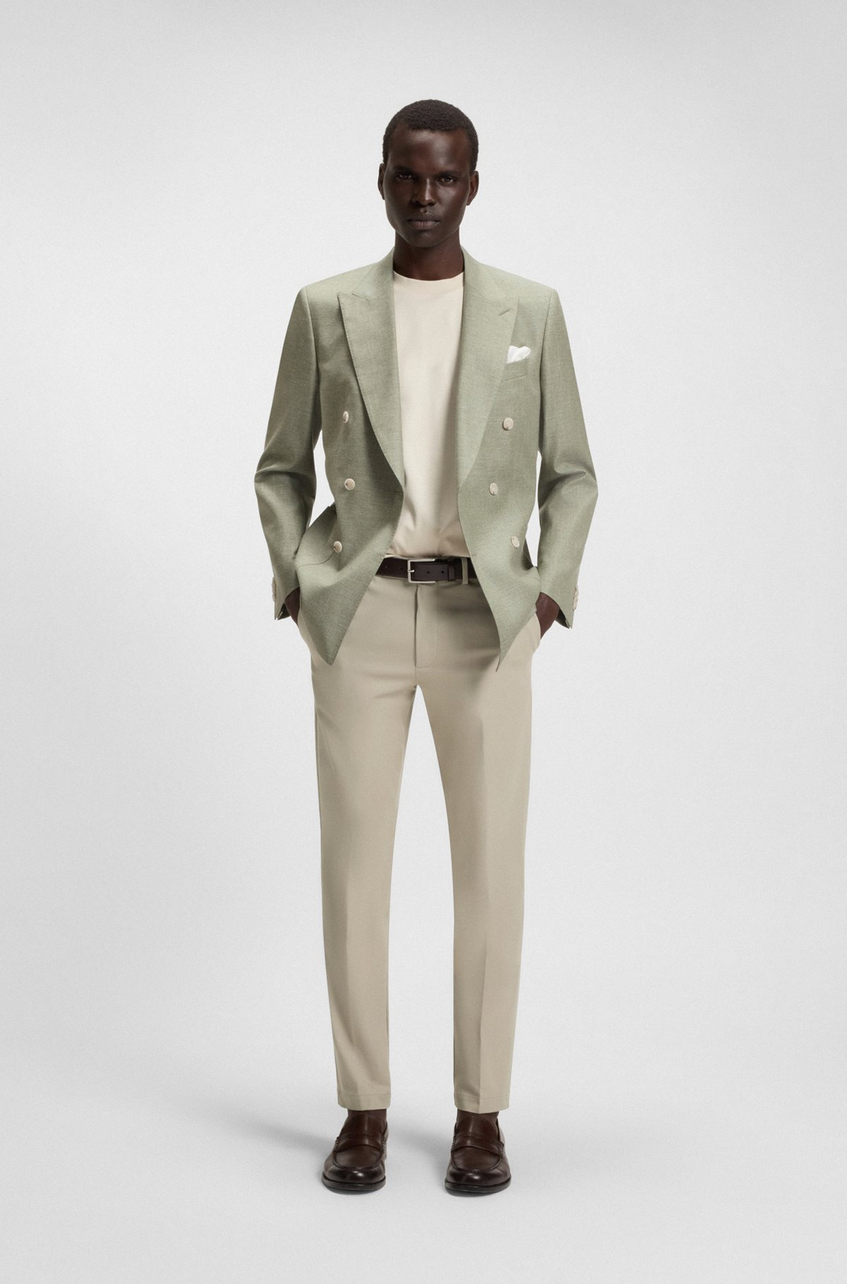 SLIM-FIT PANTS IN COTTON - 3