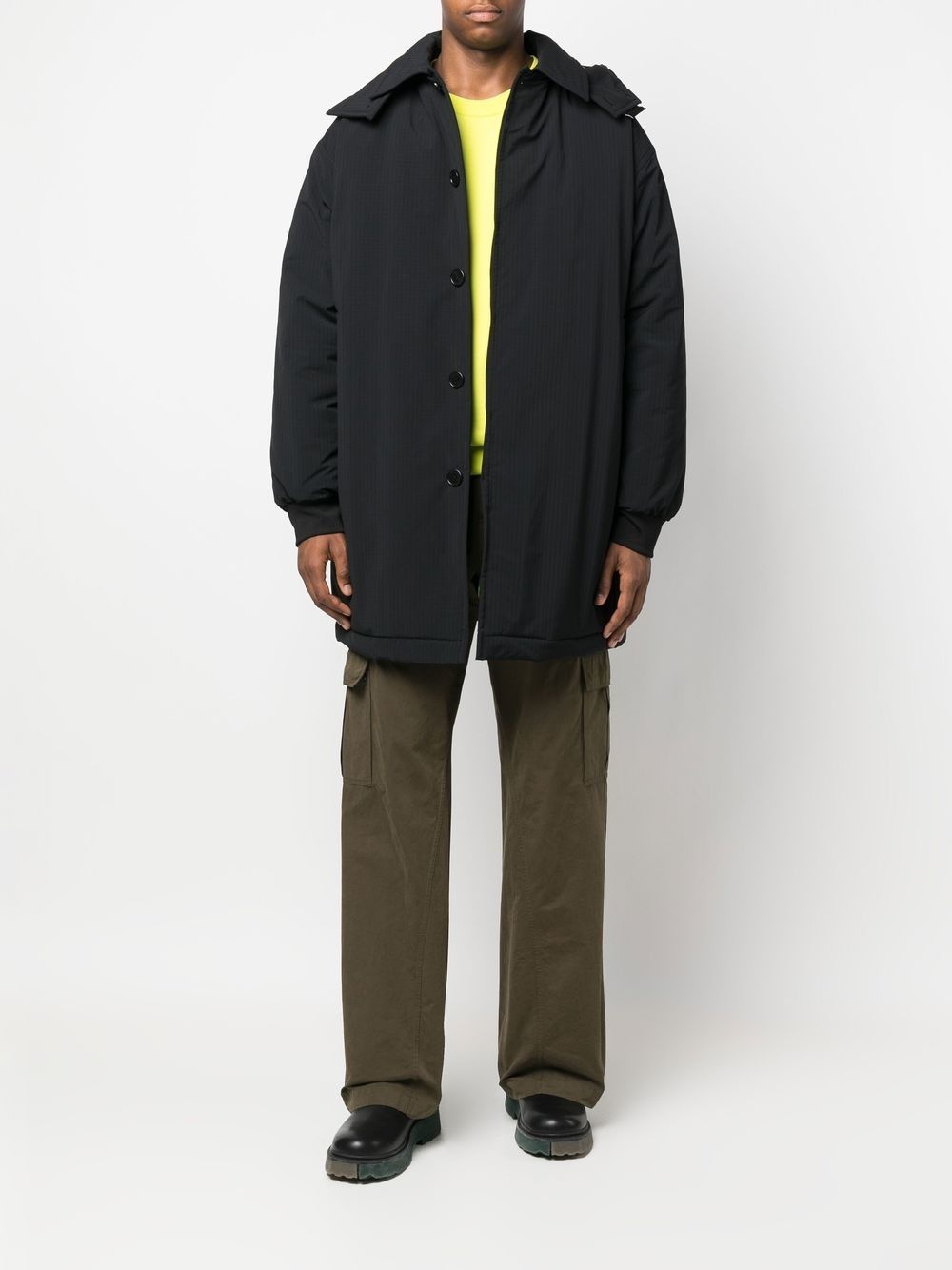 button-up mid-length parka - 2