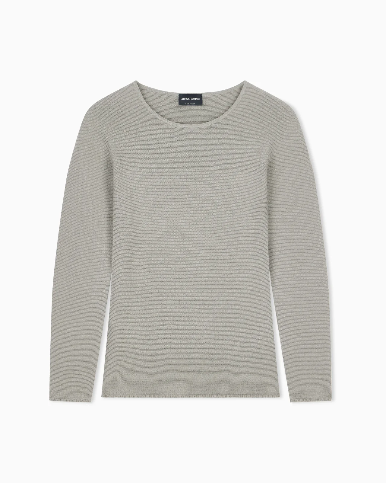 LONG SLEEVE JUMPER IN SEAMLESS VISCOSE BLEND - 1