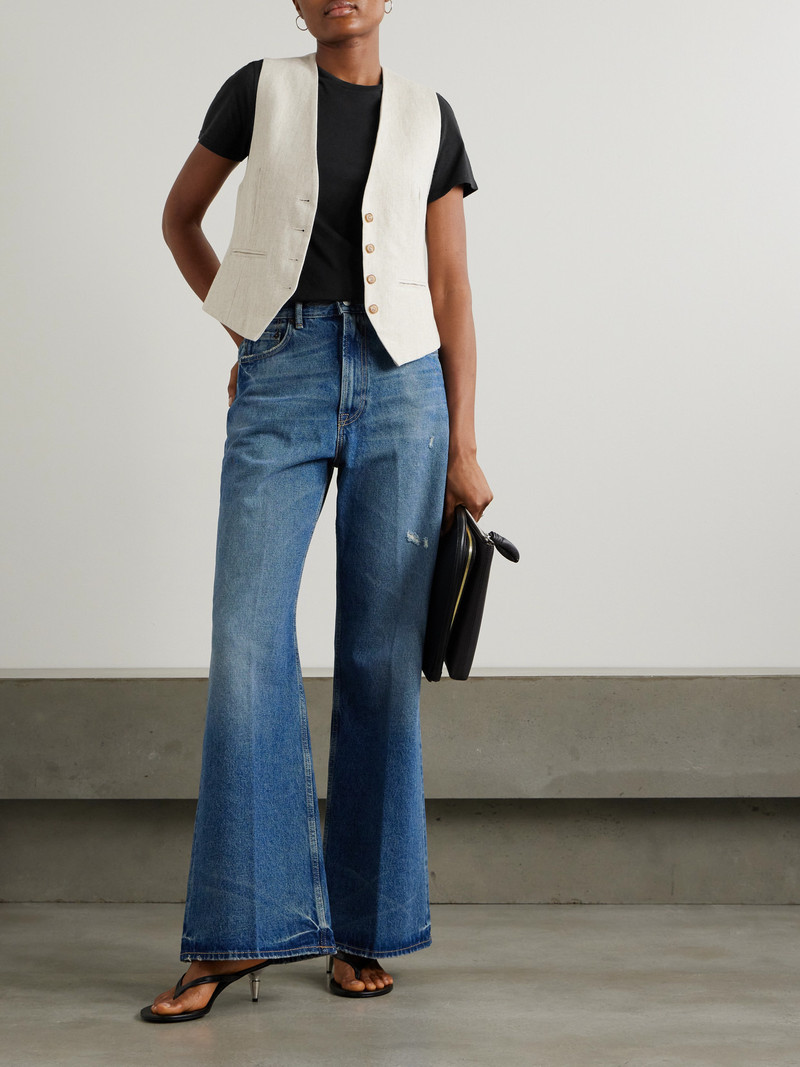 NILI LOTAN Mariela Cotton-jersey T-shirt outlook