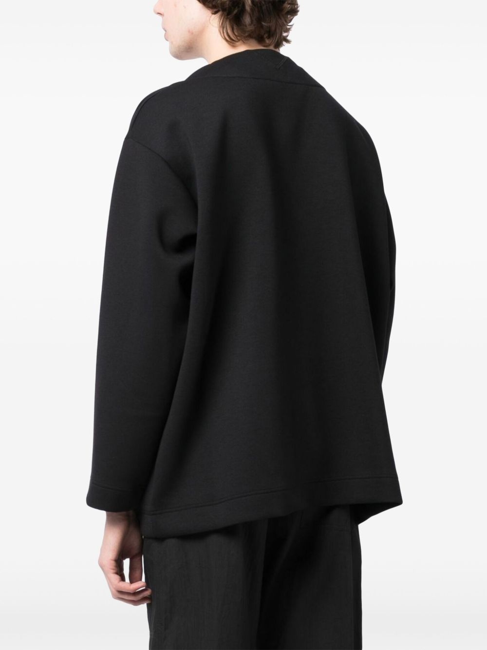 logo-patch cardigan - 4