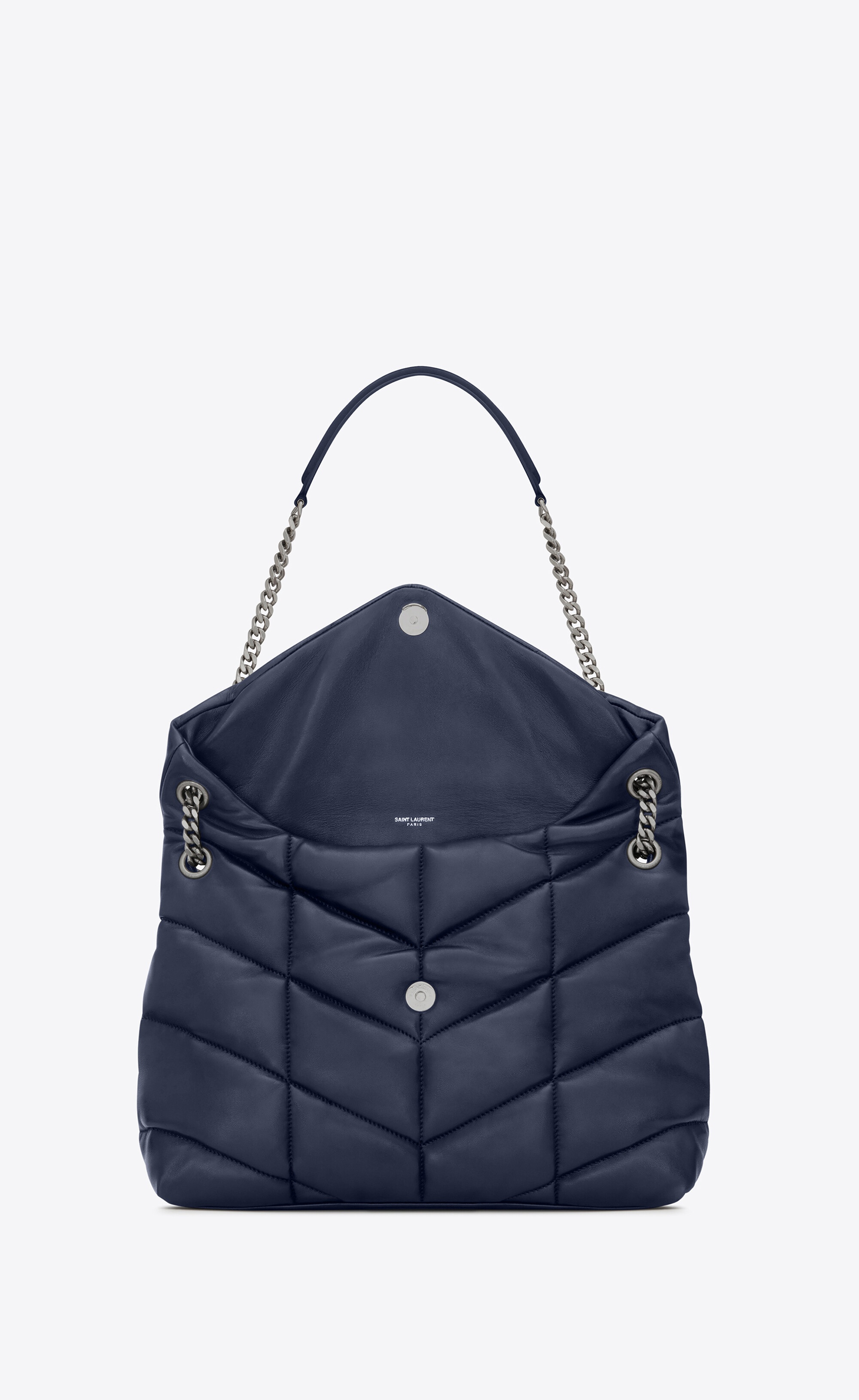 puffer medium bag in quilted lambskin - 5