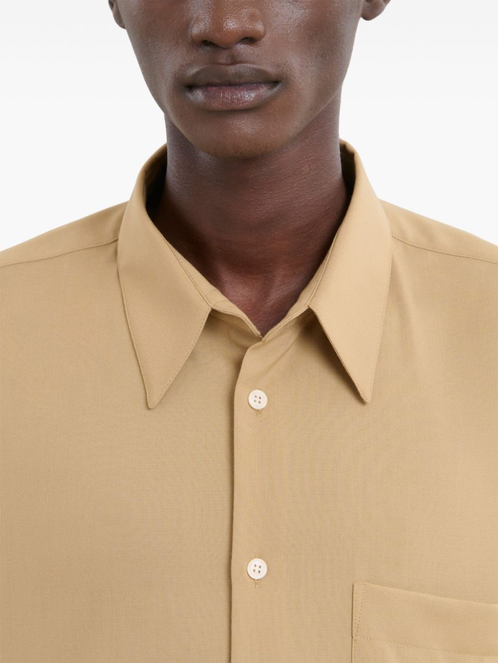 マルニ Marni Virgin Wool Shirt Marni buttoned virgin wool shirt | REVERSIBLE