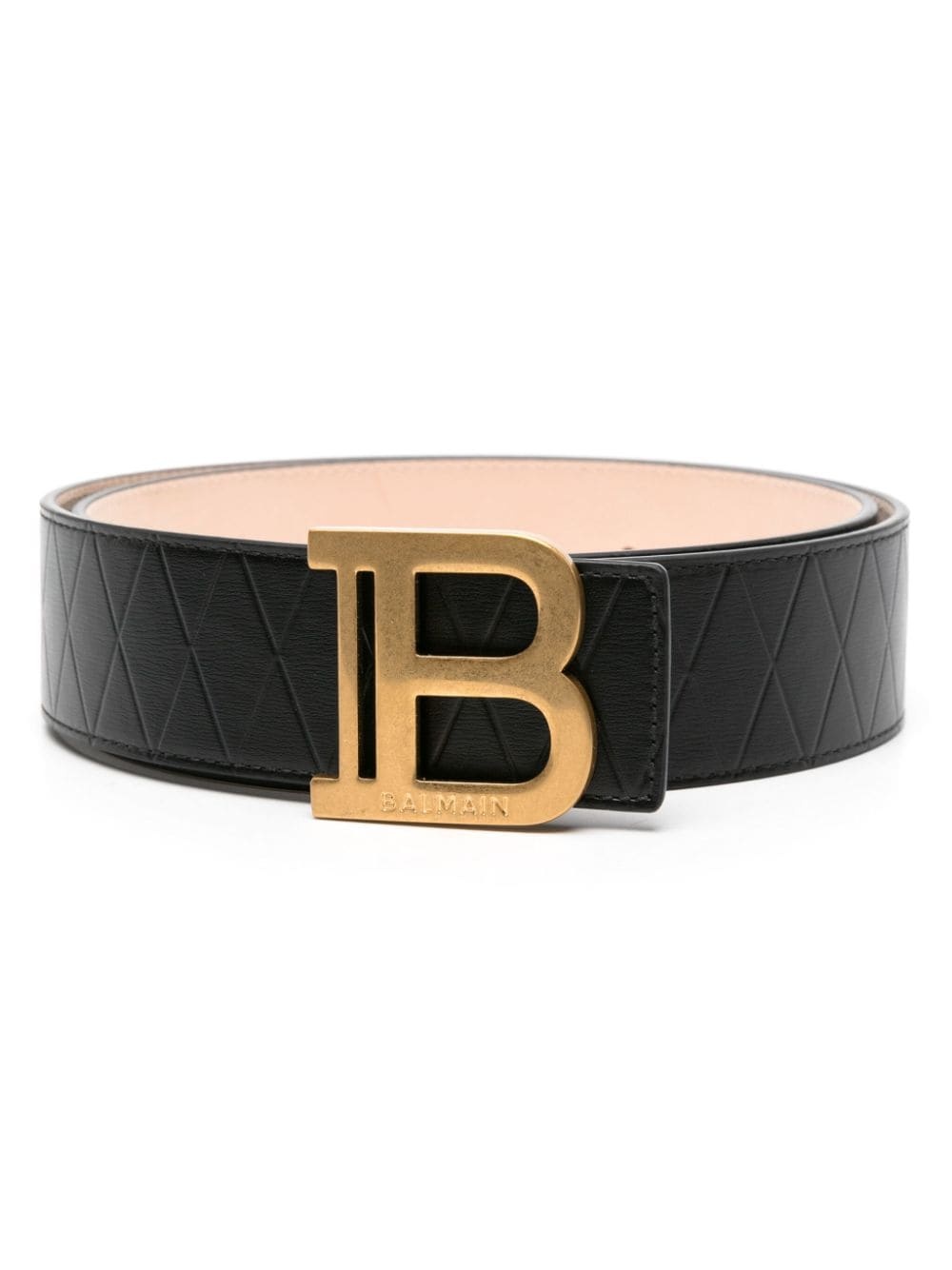 B-buckle leather belt - 1