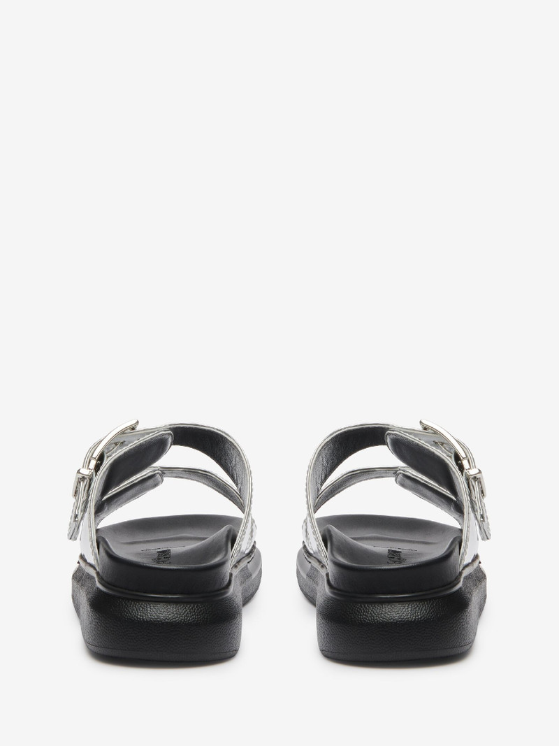 Alexander McQueen Women's Hybrid Slide in Silver outlook