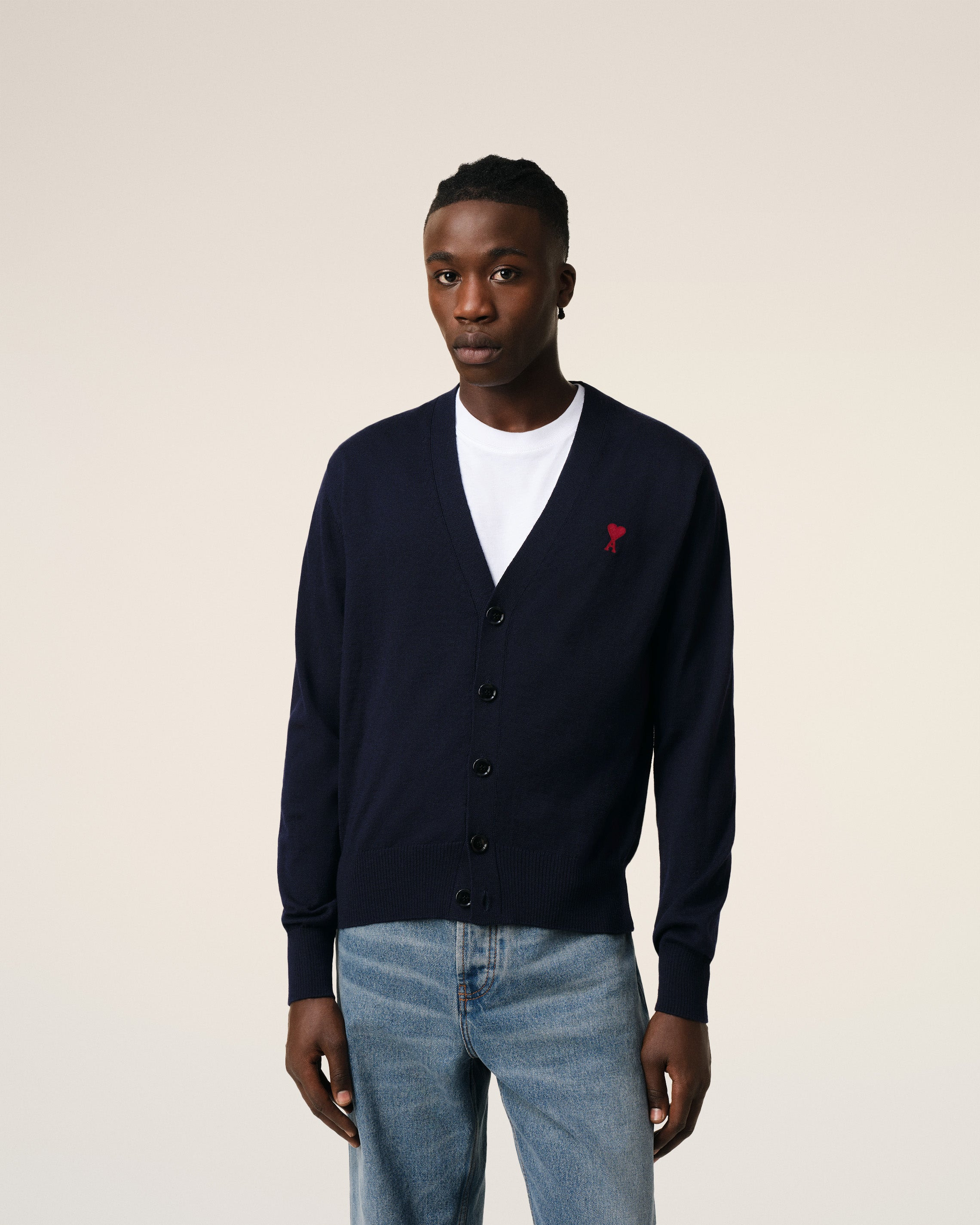 CARDIGAN WITH EMBROIDERY AMI DE COEUR - 6