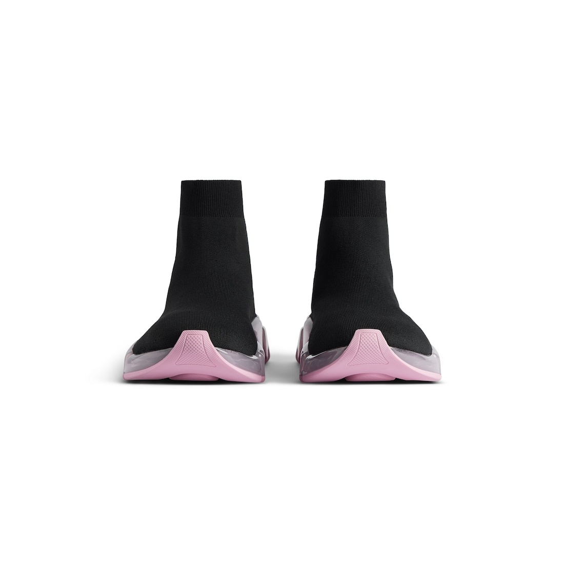 Women's Speed 2.0 Full Clear Sole Recycled Knit Sneaker in Black/rose - 3