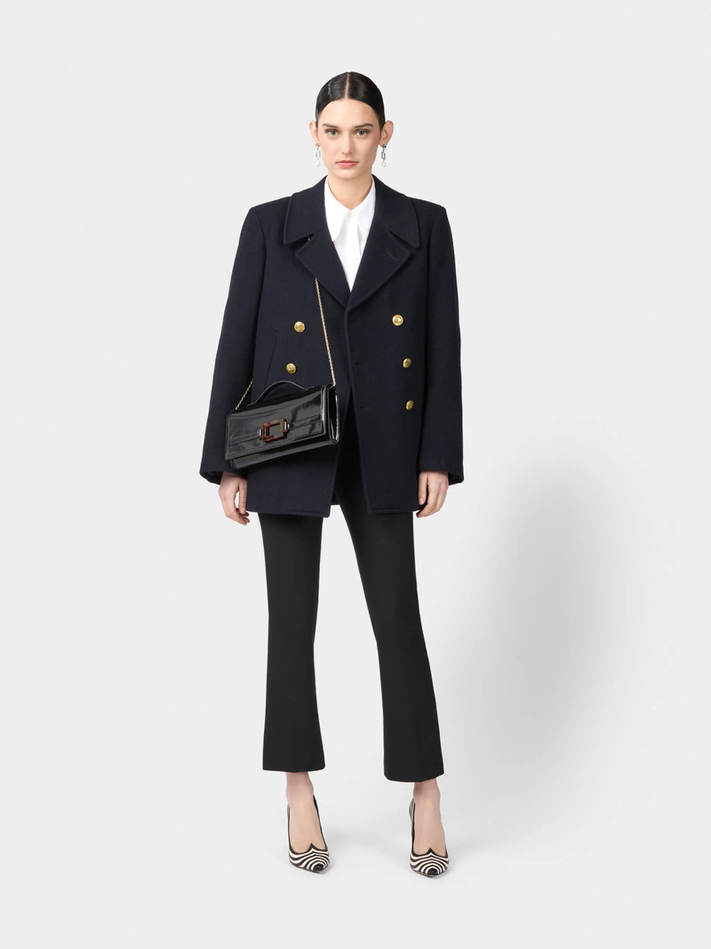 Roger Vivier Belle Vivier Clutch in leather outlook