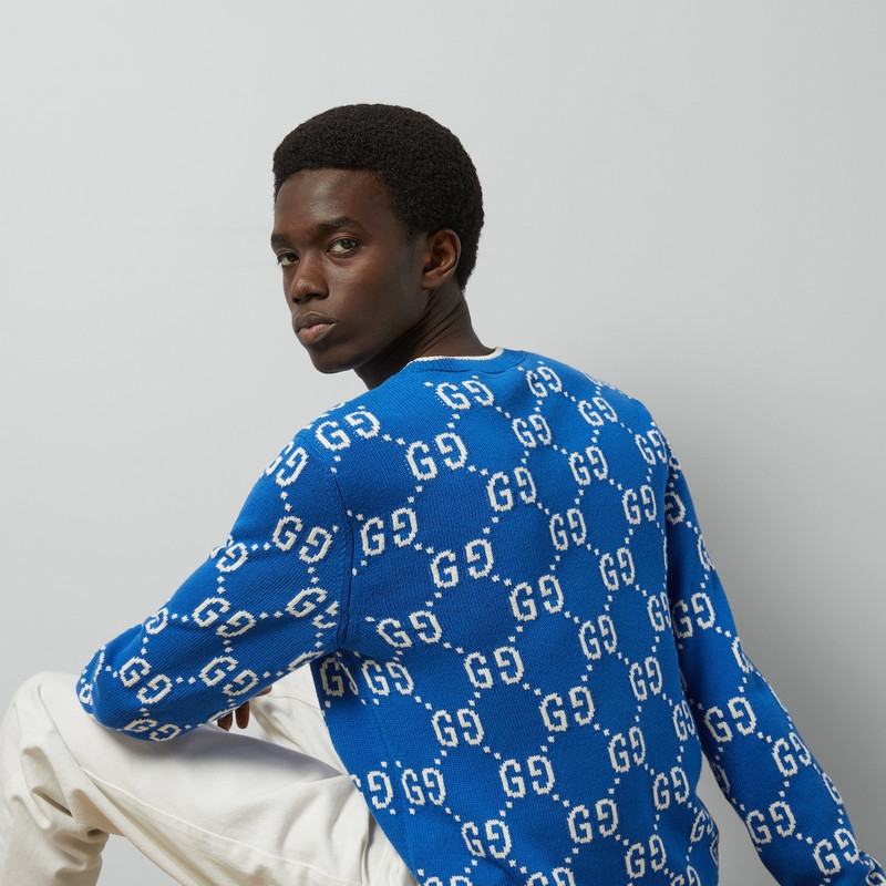 GG cotton intarsia sweater 6