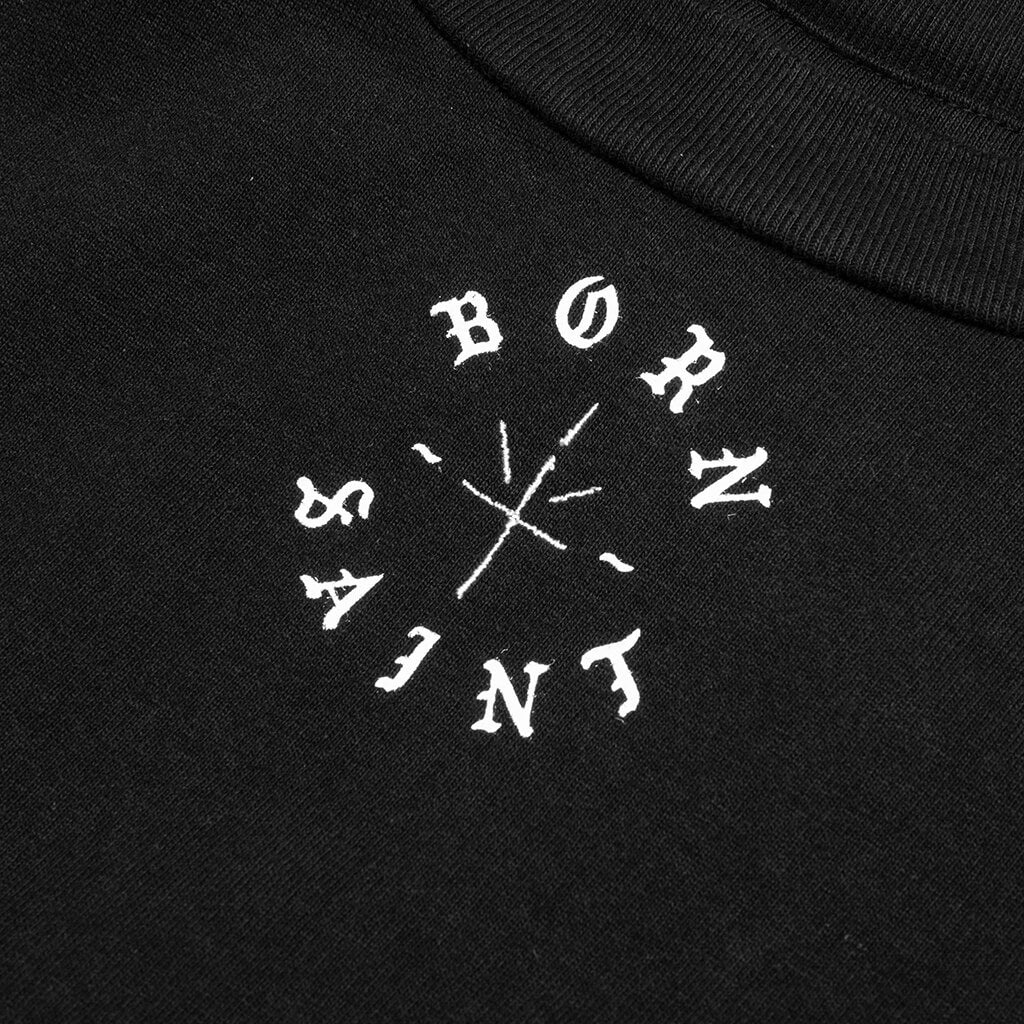 SAINT MICHAEL X BORN X RAISED BORN SAINT S/S TEE - BLACK - 3