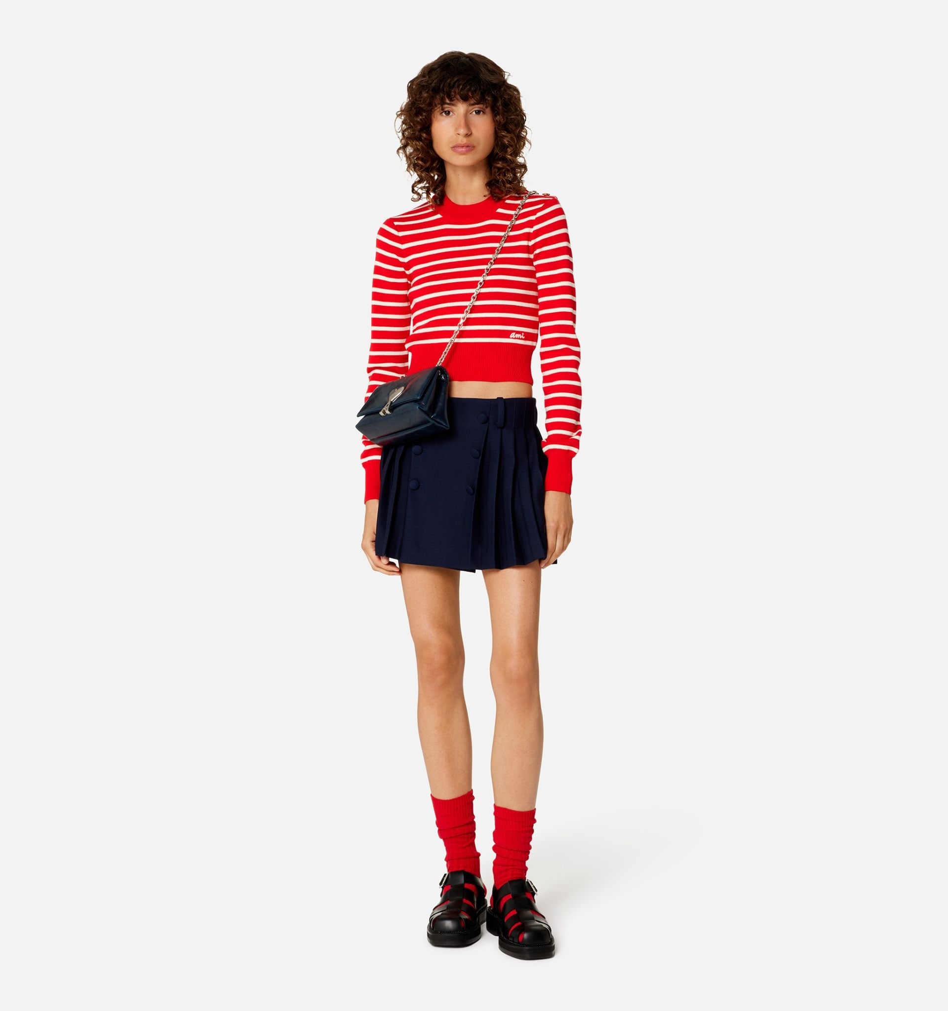 【WOOHWA】ANNA BUTTON WRAP SK The Palm Button Front Linen Wrap Skirt | Everything But Water