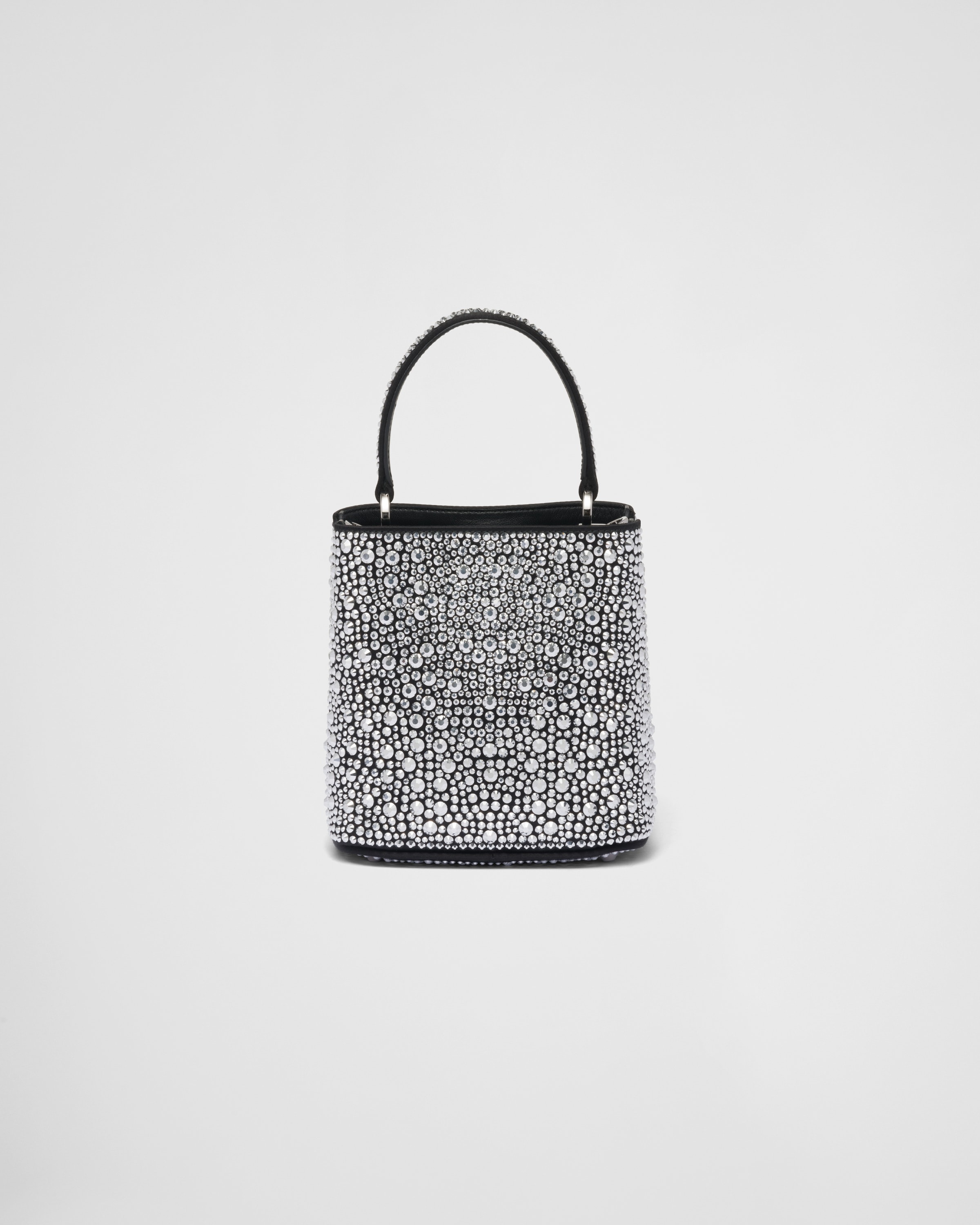 PRADA Panier Satin Bag With Crystals