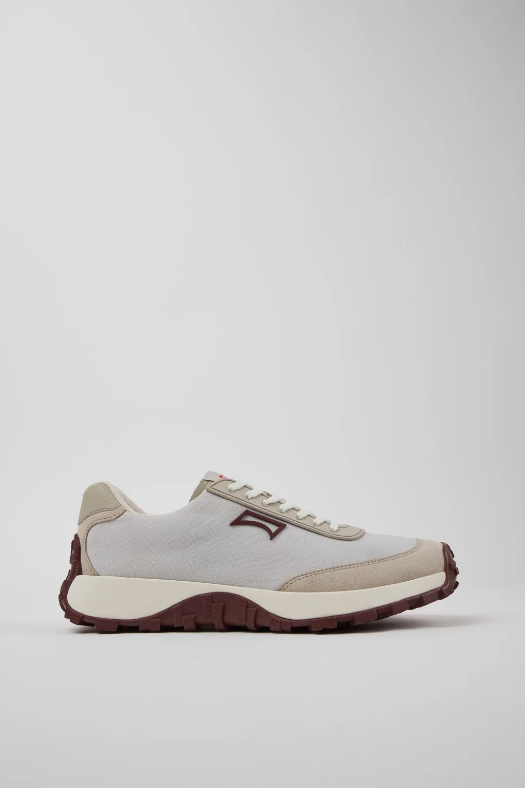 Drift Trail Gray Textile and Nubuck Leather Sneakers for Men. - 1