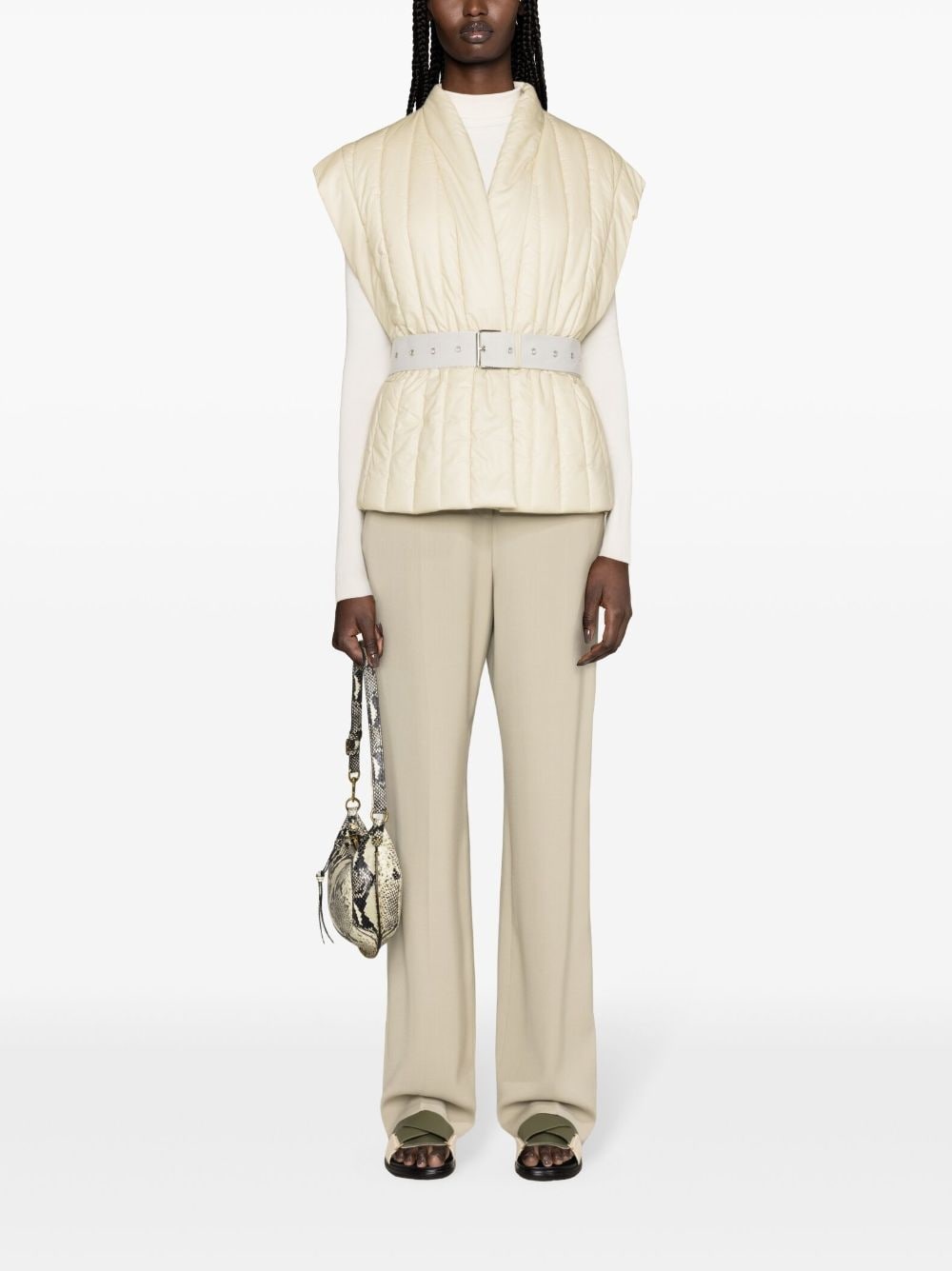 Ajali belted quilted gilet - 2