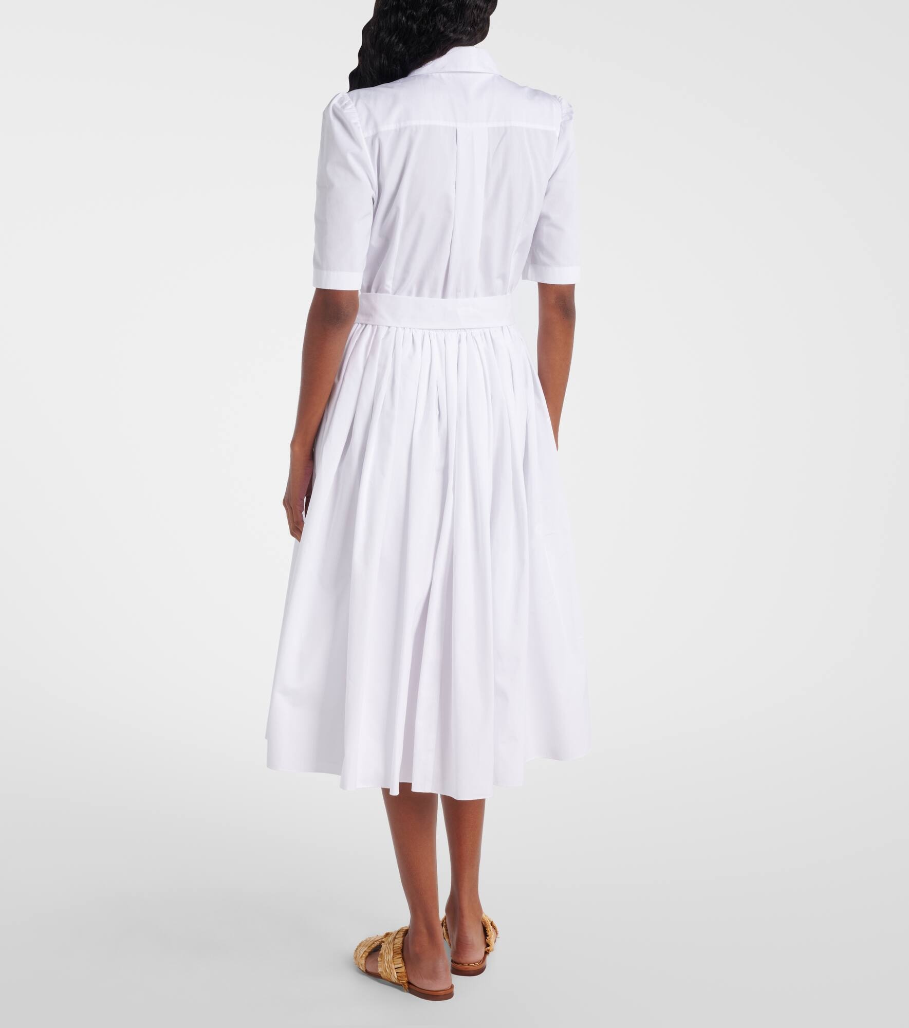 Cotton poplin shirt dress - 3