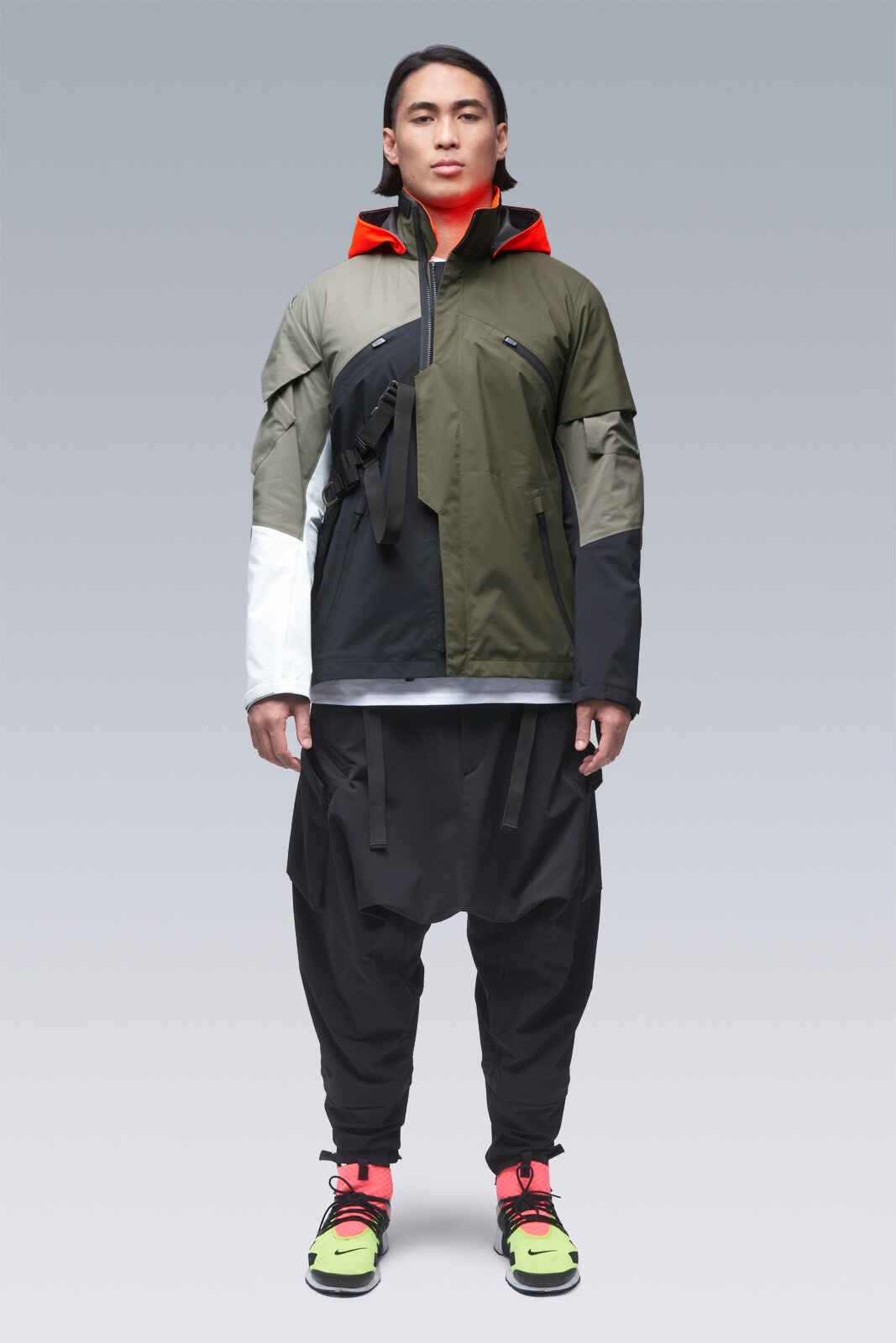 J1B-GT-MULTI Multi RAF Green (2 hoods: RAF Green & Hi-Vis Orange) - 62