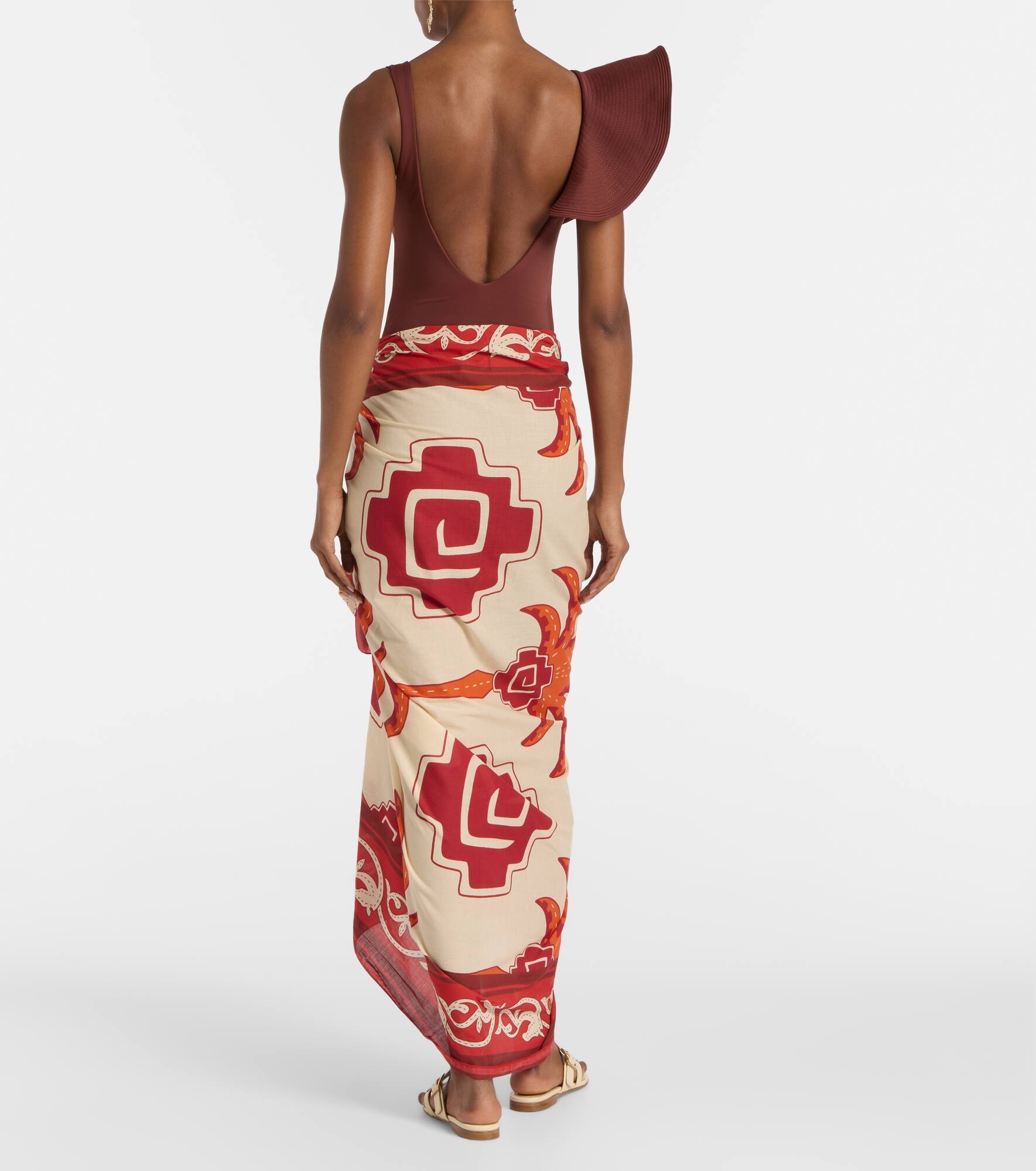 Cotton printed beach cover-up - 3