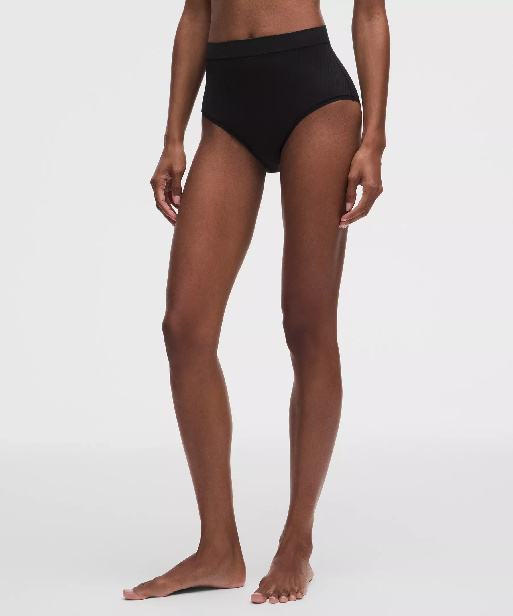 UnderEase High-Waist Ribbed Brief - 1