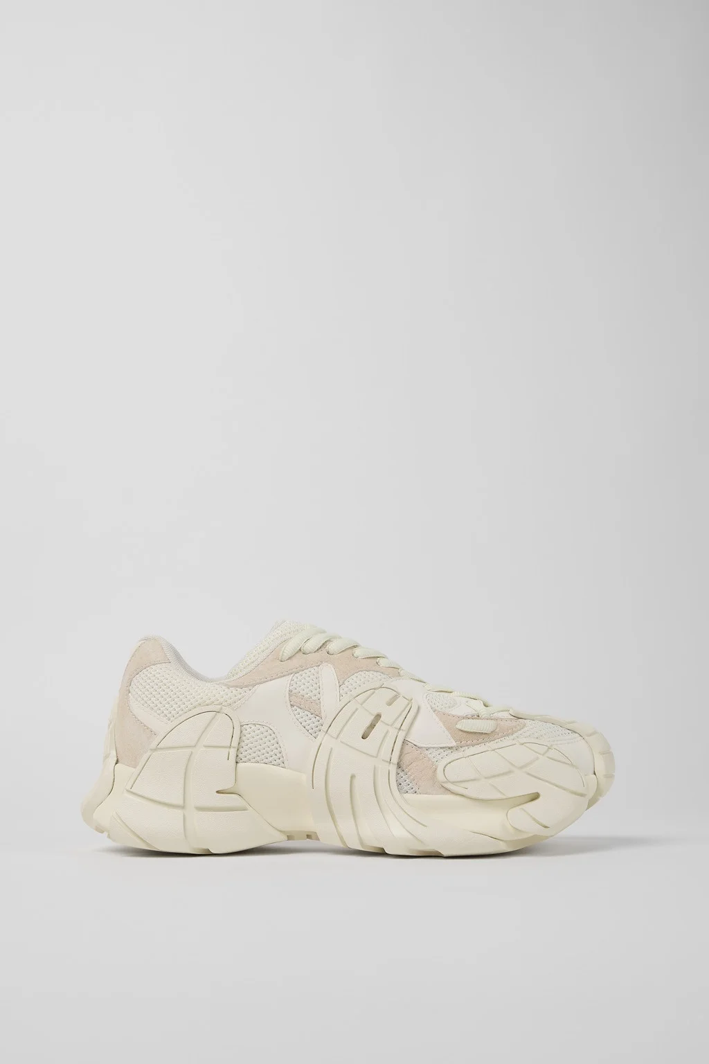 White Textile Sneakers - 1