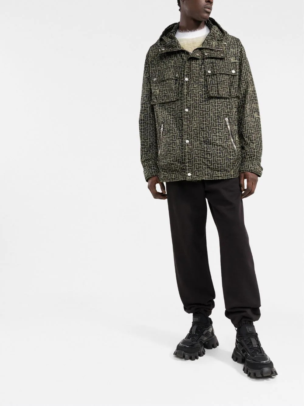 repeat-logo parka - 2