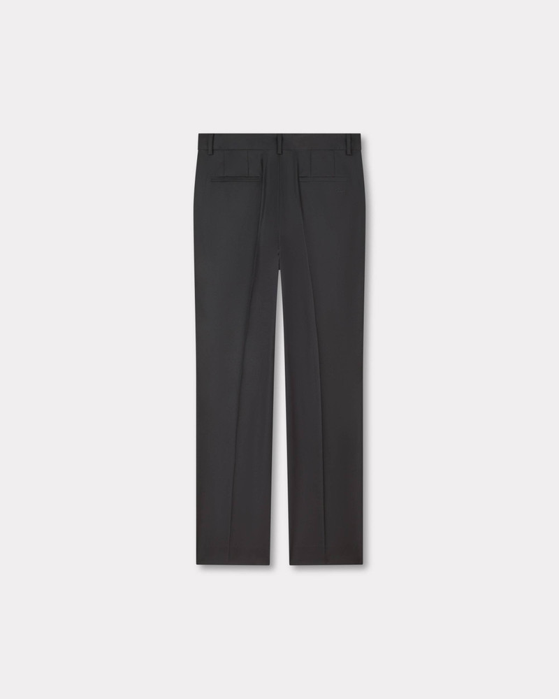 KENZO Straight tailored pants in virgin wool outlook