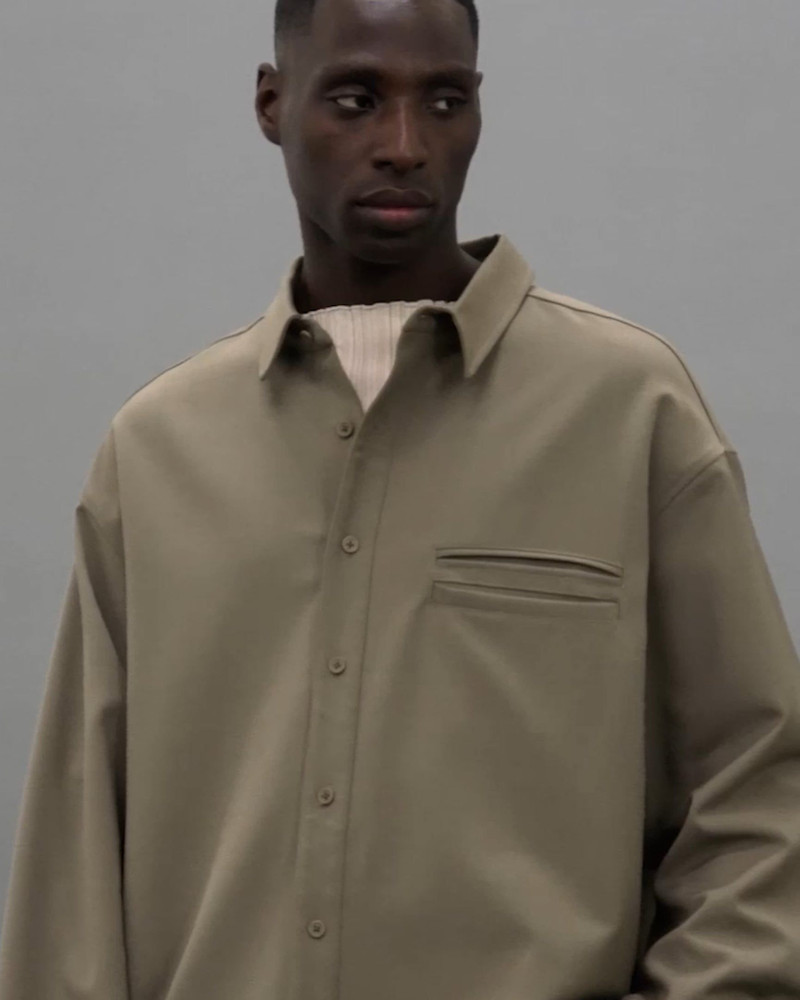GIANT WOOL SHIRT CLAY 4