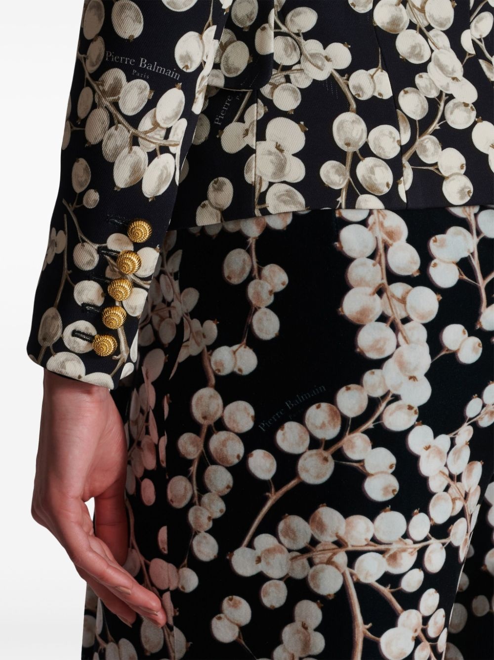 printed blazer - 6