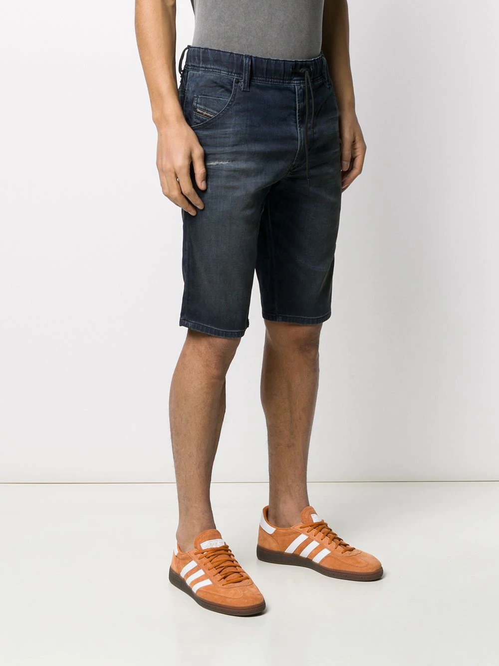 knee-lengh denim short - 3