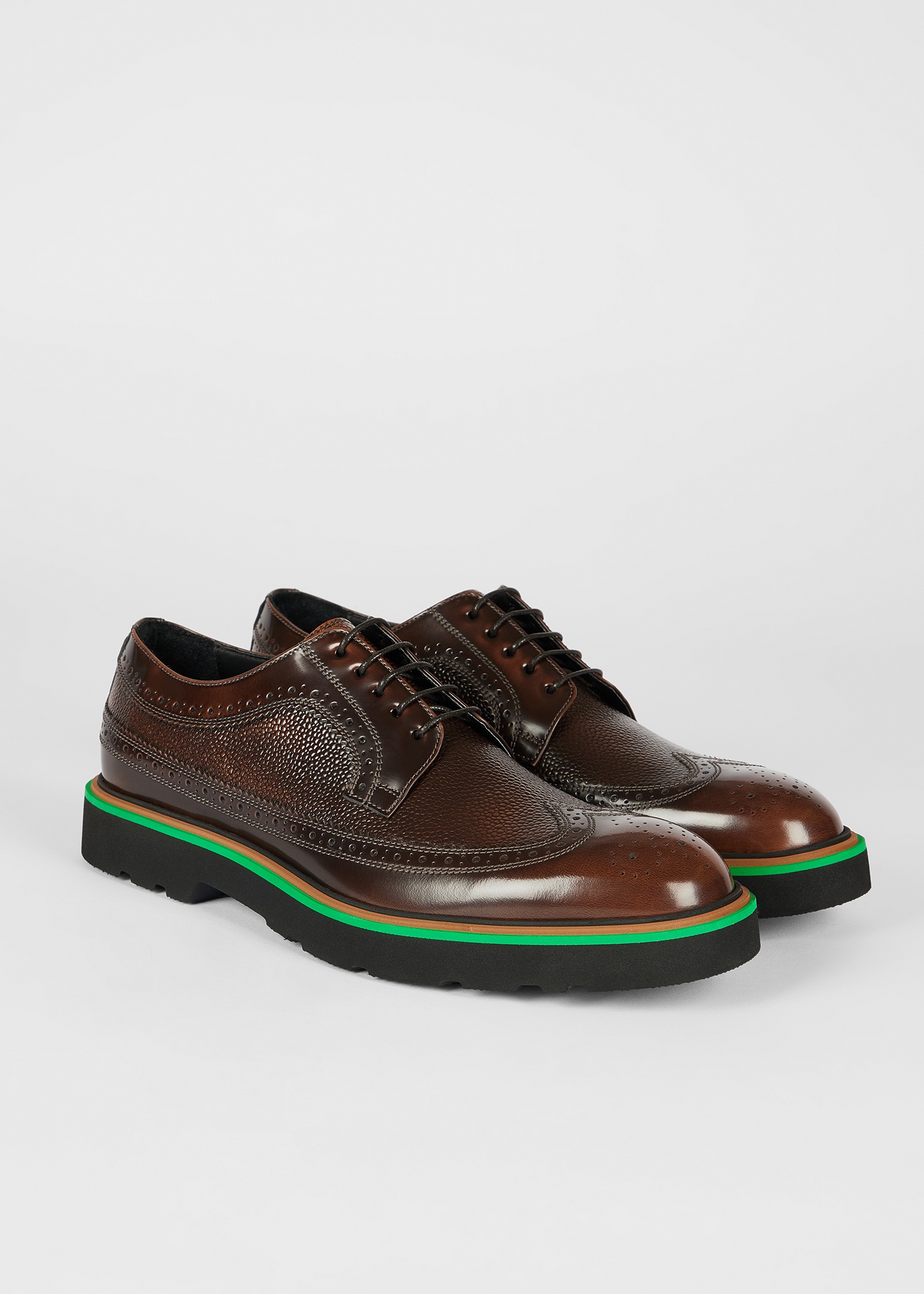 Brown Leather 'Count' Brogues - 2