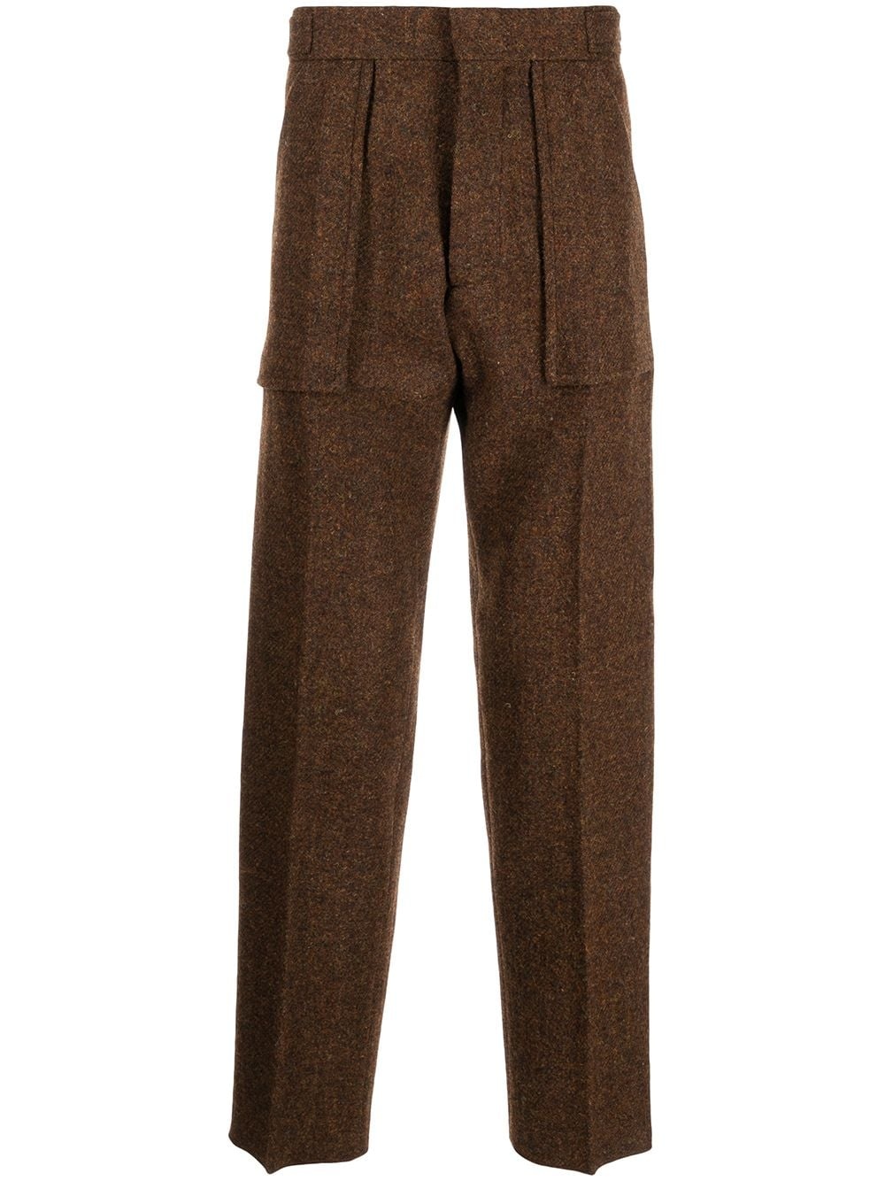 tailored-cut ankle-length trousers - 1