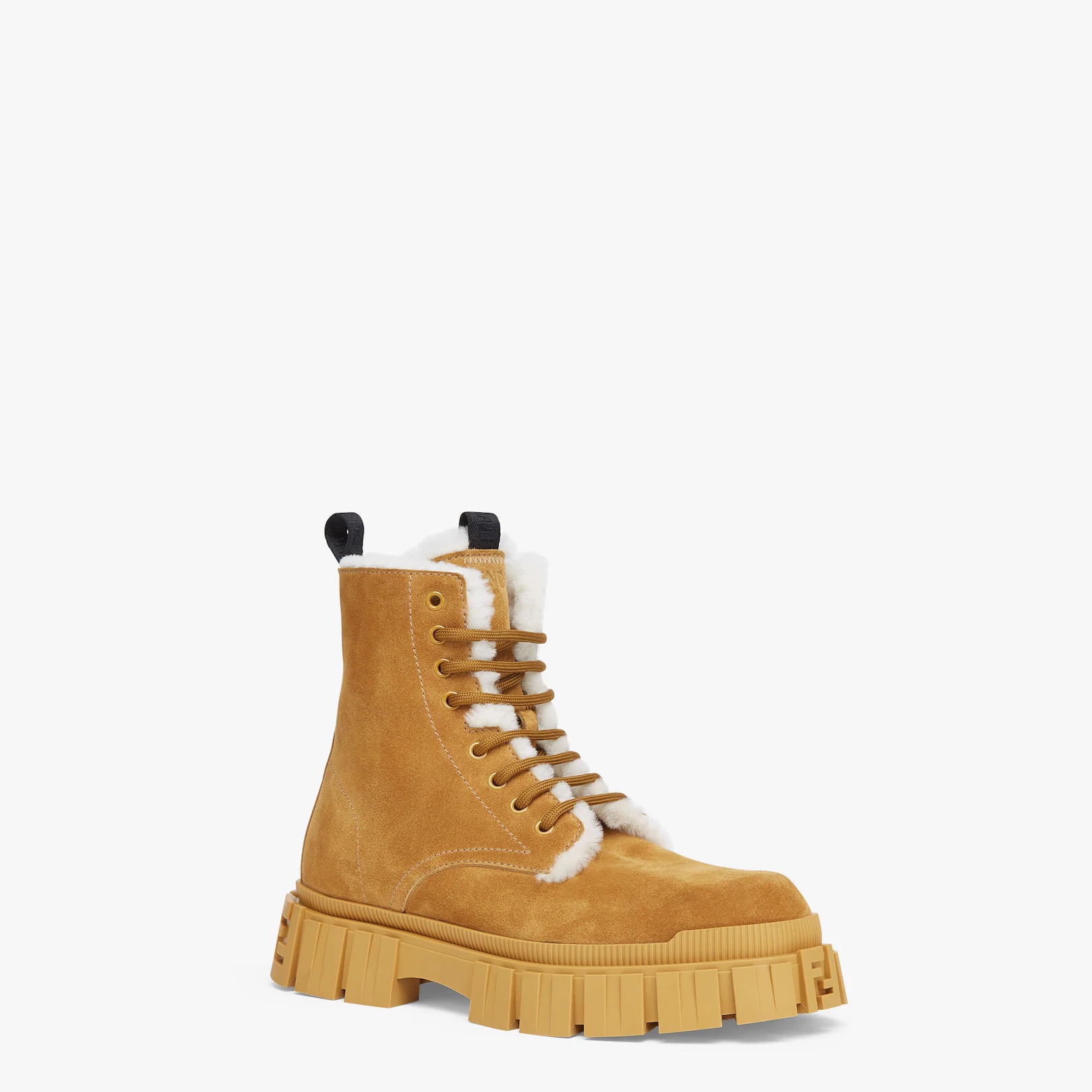 Yellow suede biker boots - 2