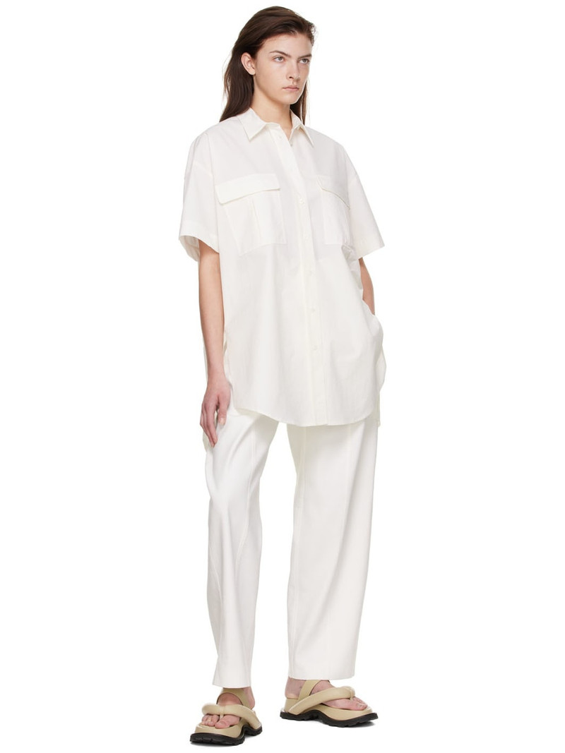GIA STUDIOS White Nylon Shirt outlook