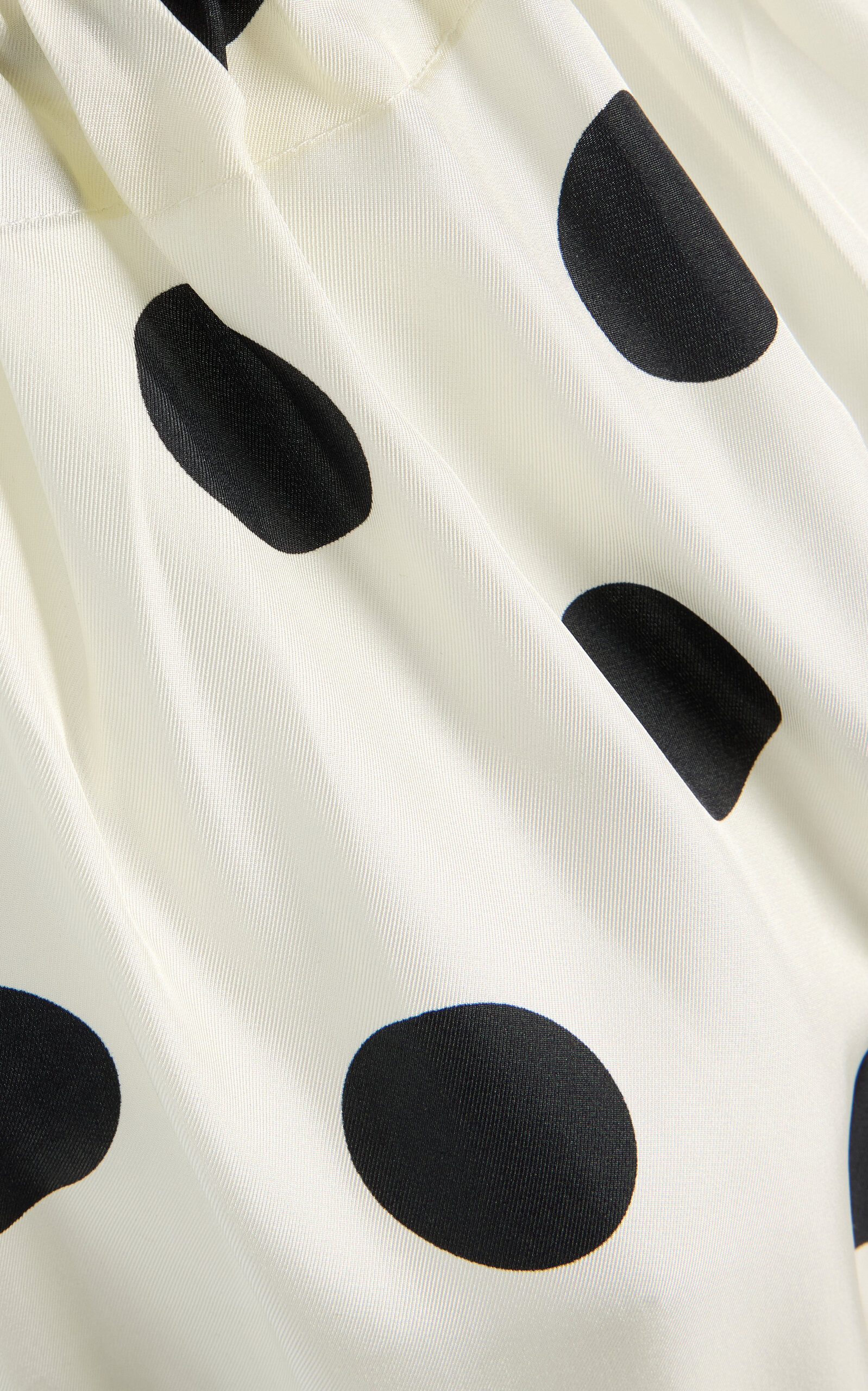 Exclusive Riviera Ibiza Polka-Dot Silk-Twill Maxi Dress black/white - 5