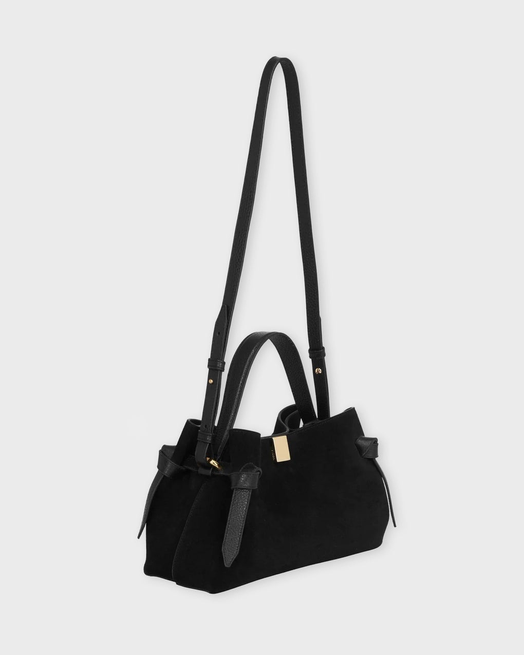 Bag Gyoza Suede Black Black ONESIZE - 6