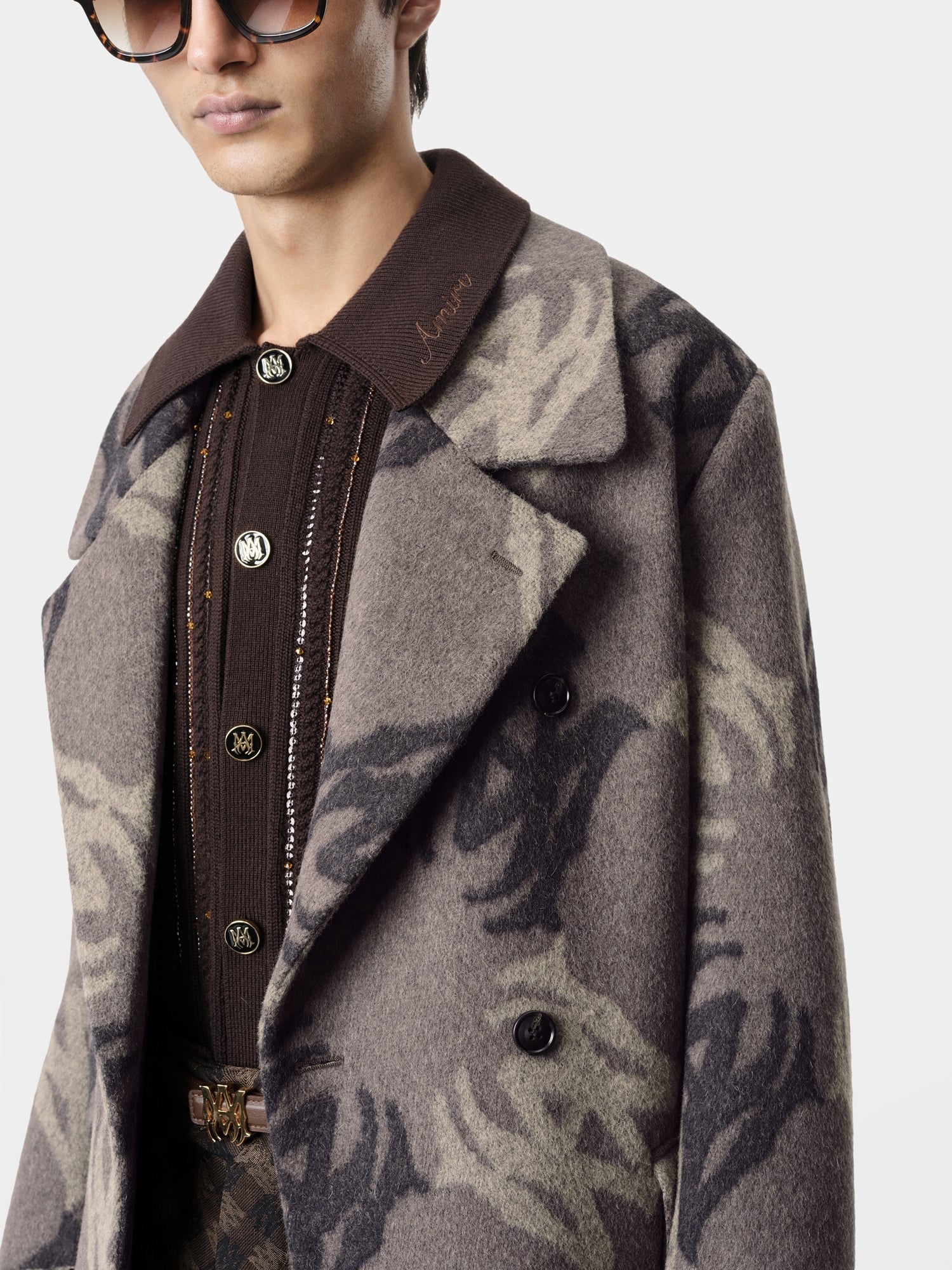 MA QUAD BRUSHED DOUBLE-BREASTED OVERCOAT - 2