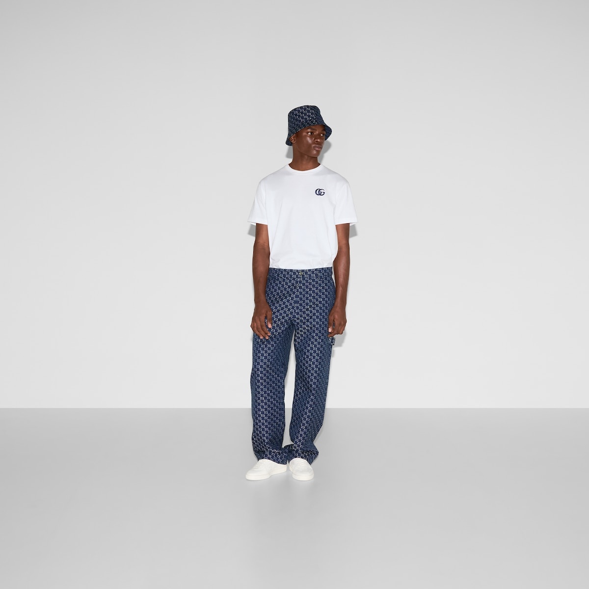 Cotton jacquard GG Shadow pant - 2