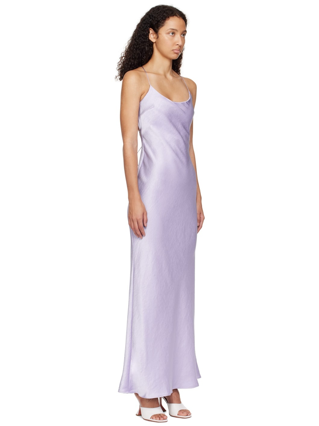 Purple Allegra Tie Maxi Dress - 2