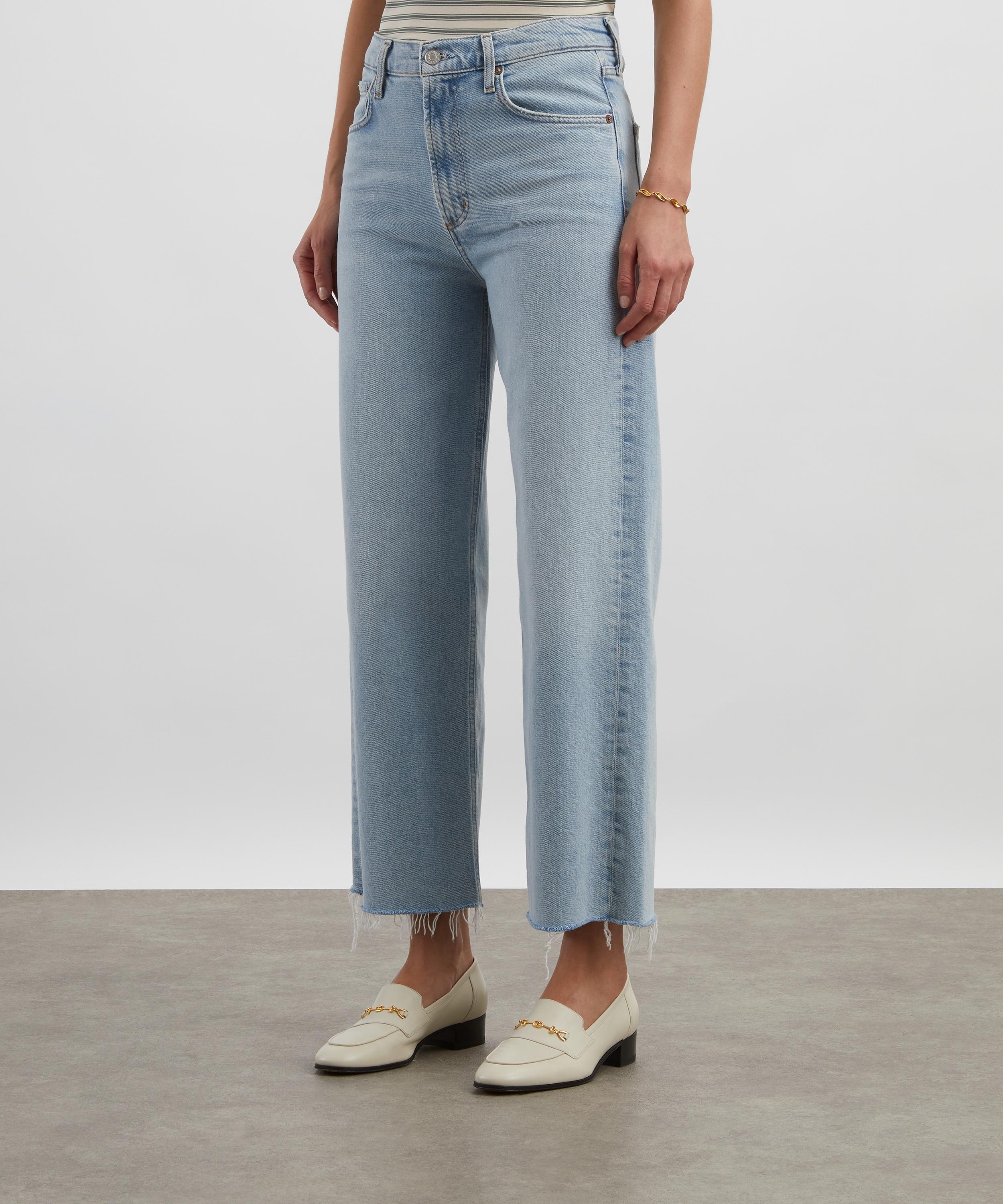 Ren Stretch Cropped Wide-Leg Jeans in Beam - 3