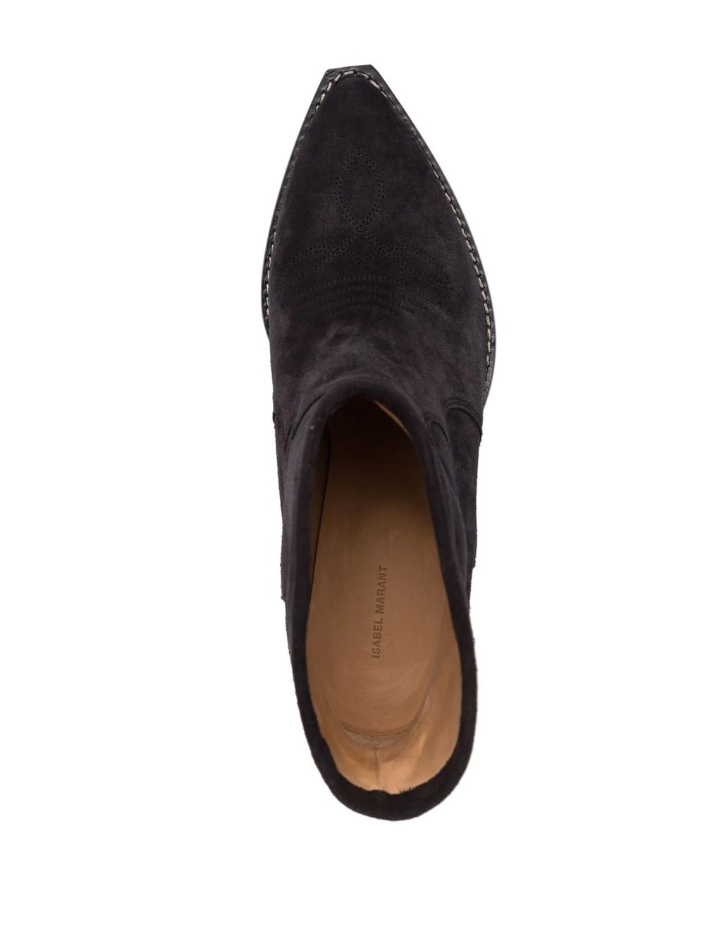 suede pointed-toe boots - 4